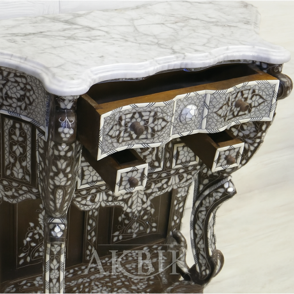 Console table convertable into bathroom vanity by Akbik Funriture & Design