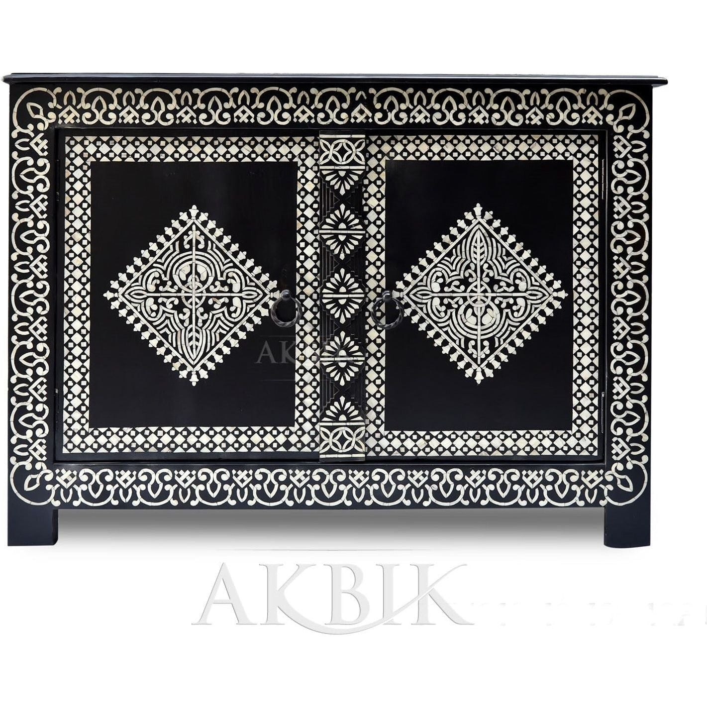 ASTROLOGY CABINET HAND-INLAID WITH MOTHER OF PEARL- AKBIK Furniture & Design