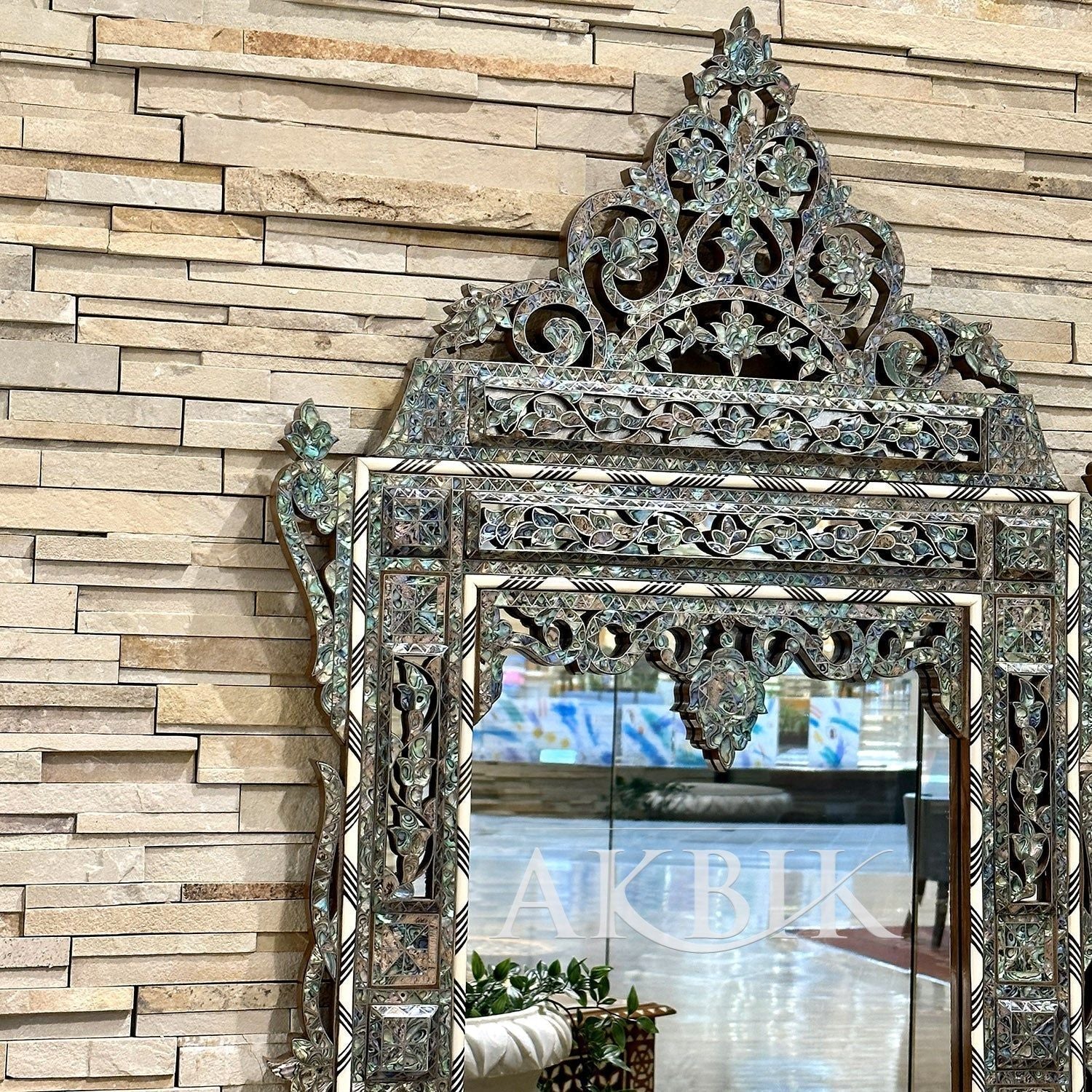 Aura of The Sea Abalone Mirror - AKBIK Furniture & Design