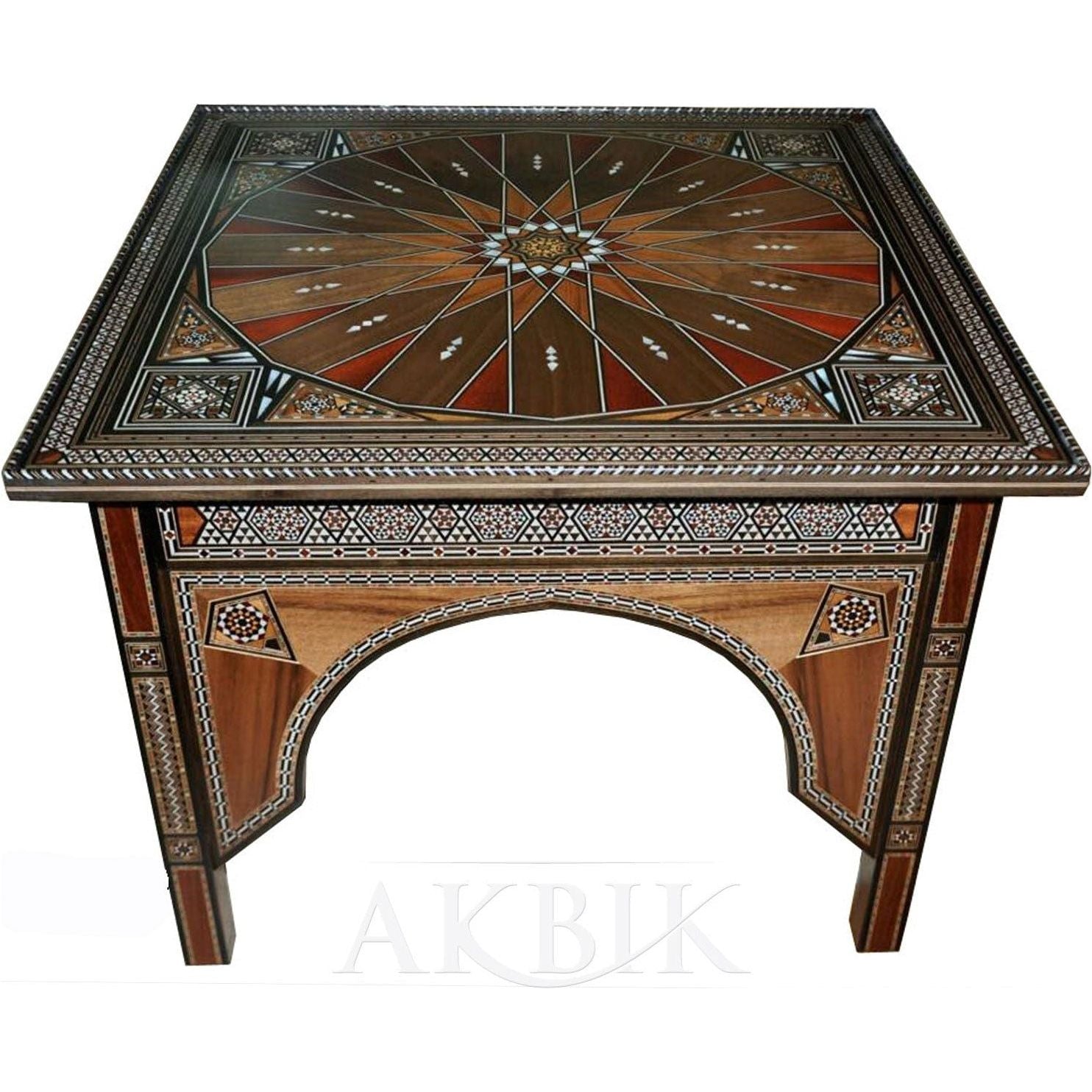BURSTING SUN MOSAIC SIDE TABLE - AKBIK Furniture & Design