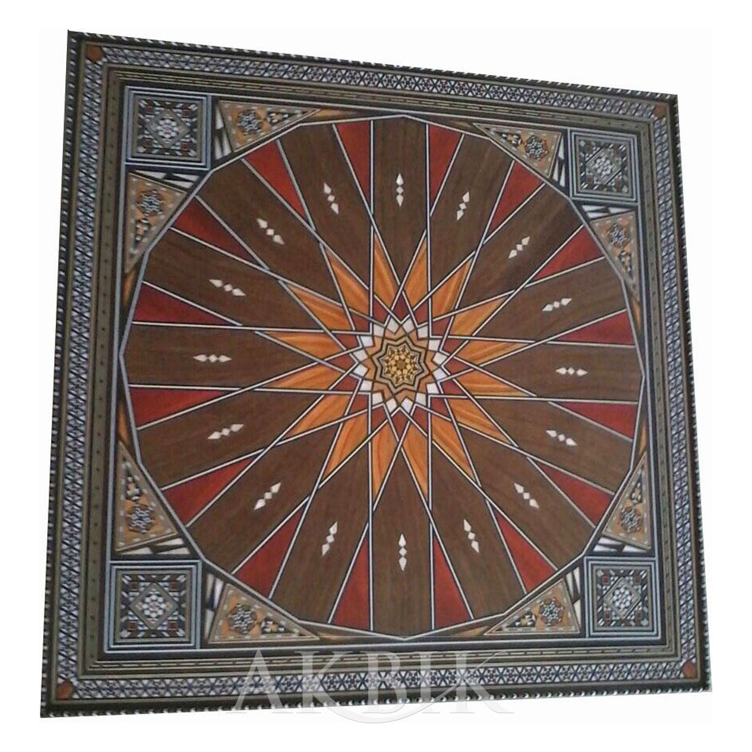 BURSTING SUN MOSAIC SIDE TABLE - AKBIK Furniture & Design