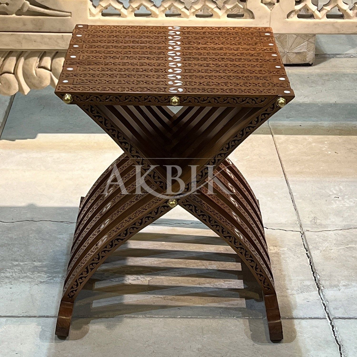 Folding Stool - Side Table - AKBIK Furniture & Design