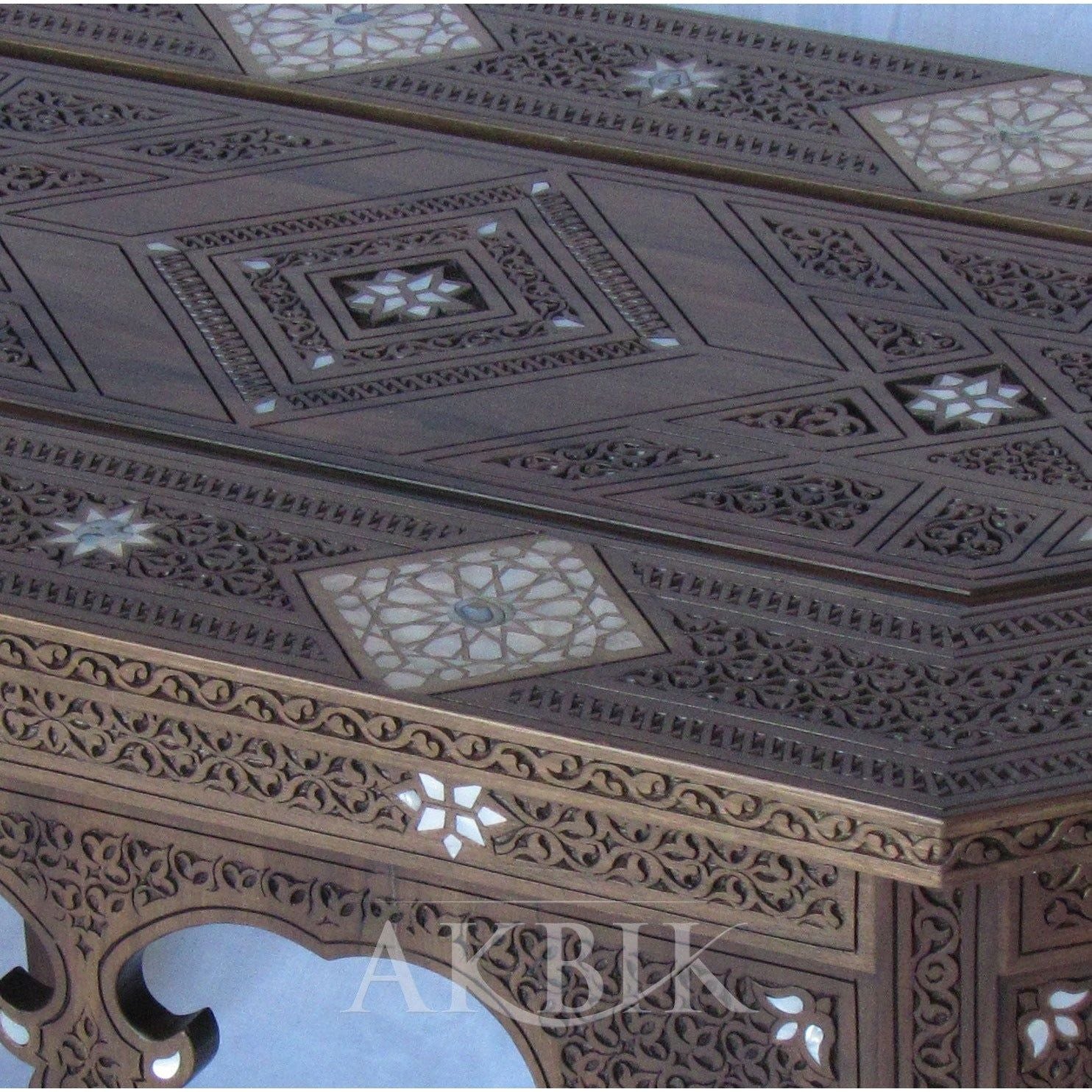 IMAGINATION COFFEE TABLE - HAND INLAID WITH MOTHER OF PEARL BY AKBIK Furniture & Design