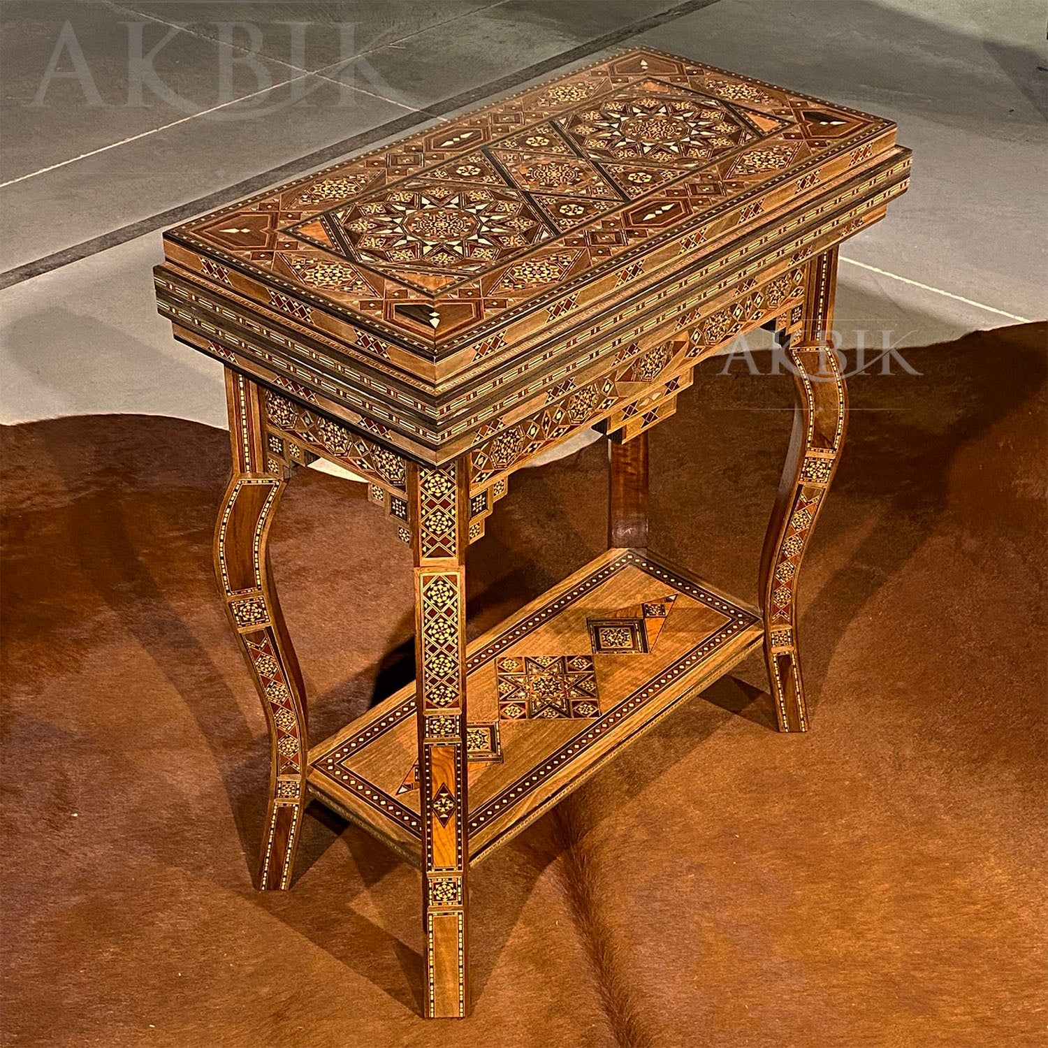 Levantine Mosaic Backgamoon Table Set - AKBIK Furniture & Design