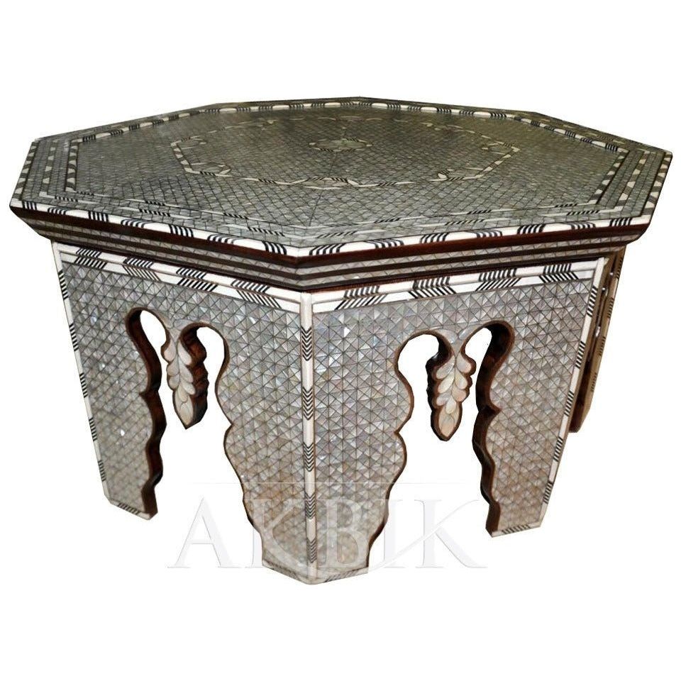 MERJAN MOTHER OF PEARL CENTER TABLE - AKBIK Furniture & Design