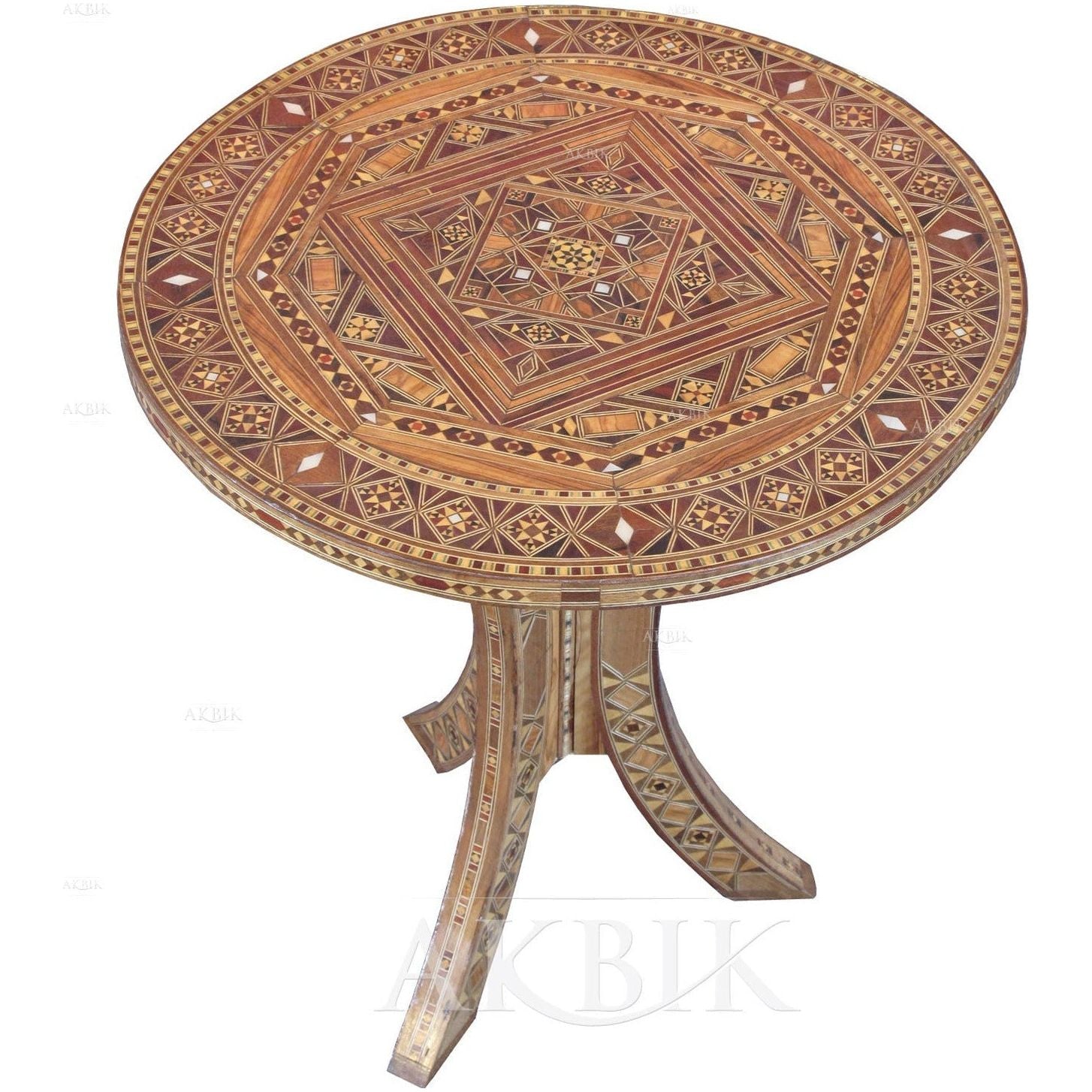 MOSAIC ROUND SIDE TABLE - AKBIK Furniture & Design