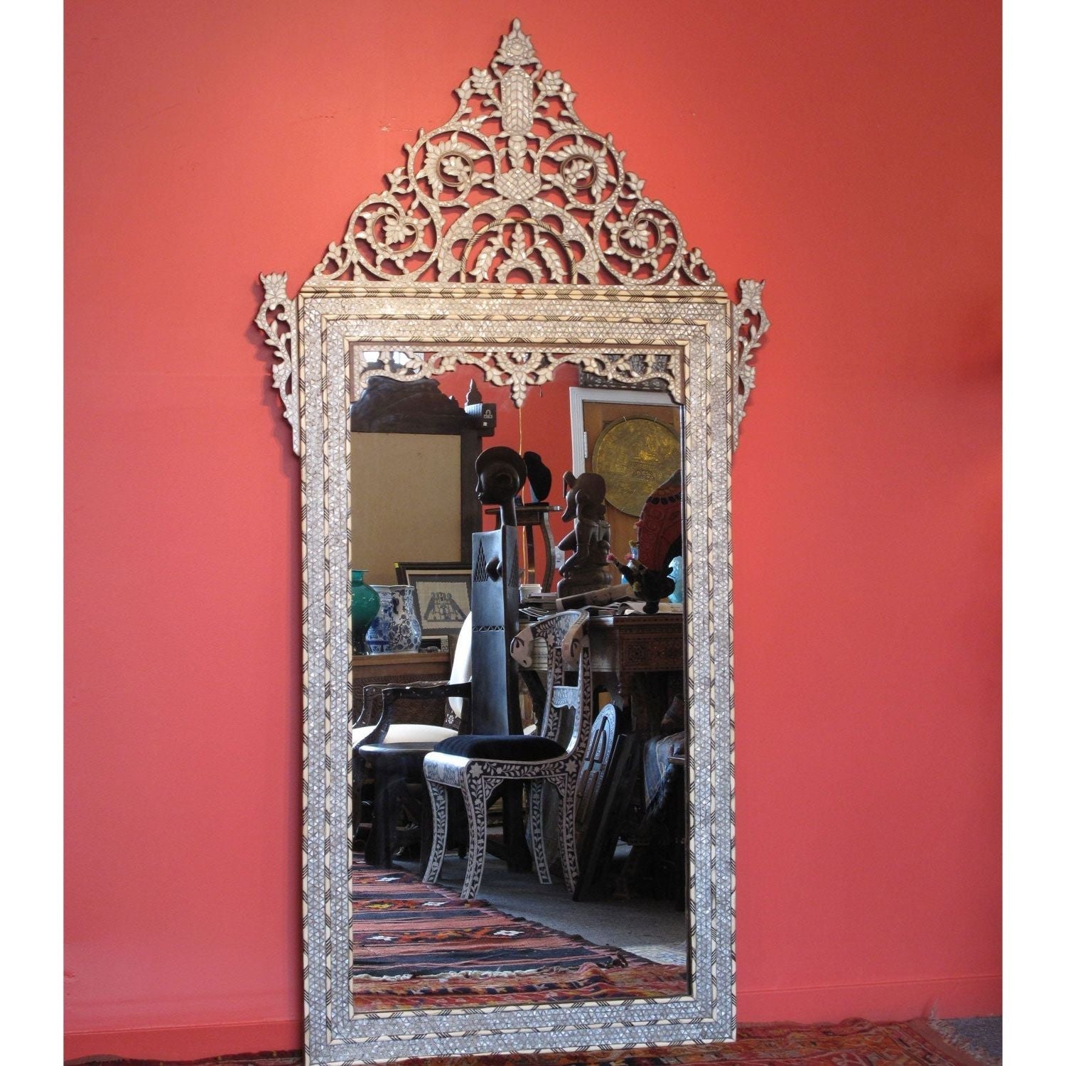 MOTHER OF PEARL LEVANTINE MIRROR - AKBIK Furniture & Design