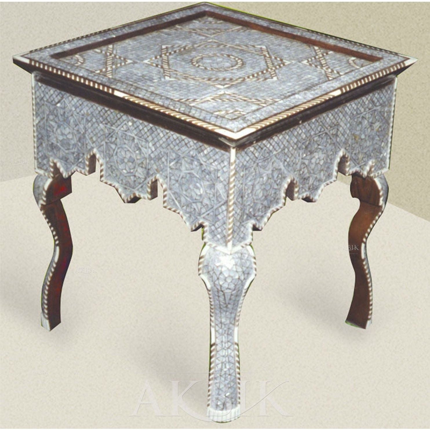 MOTHER OF PEARL SIDE TABLE - AKBIK Furniture & Design