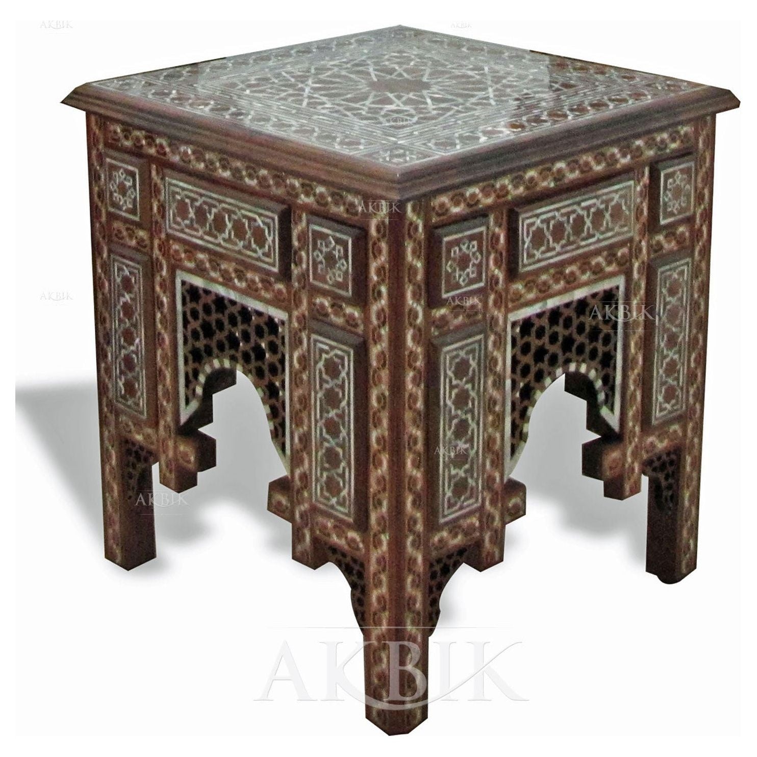 MOTHER OF PEARL SIDE TABLE - AKBIK Furniture & Design