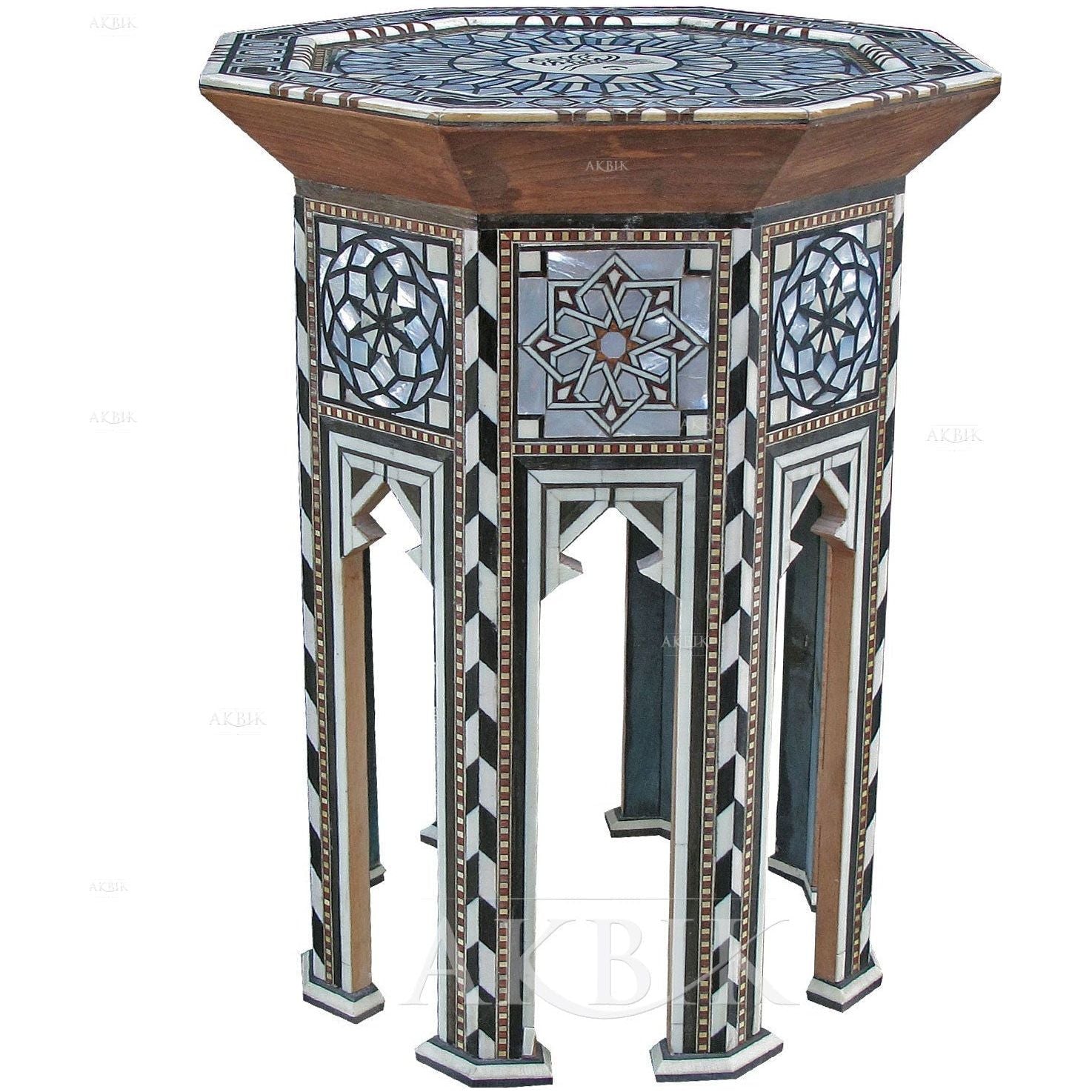 OTTOMAN STYLE INLAID TABLE - AKBIK Furniture & Design