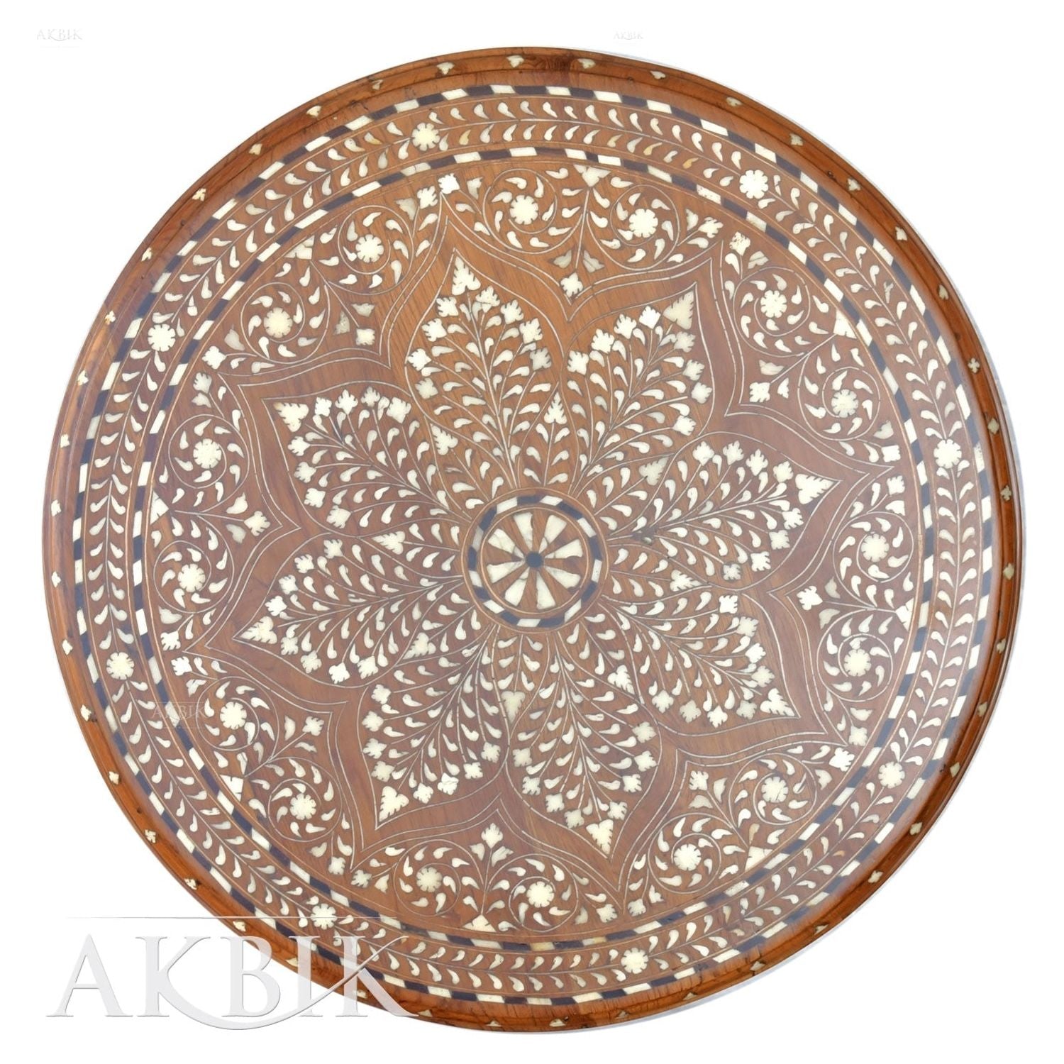 TEAK ROUND SIDE TABLE - AKBIK Furniture & Design
