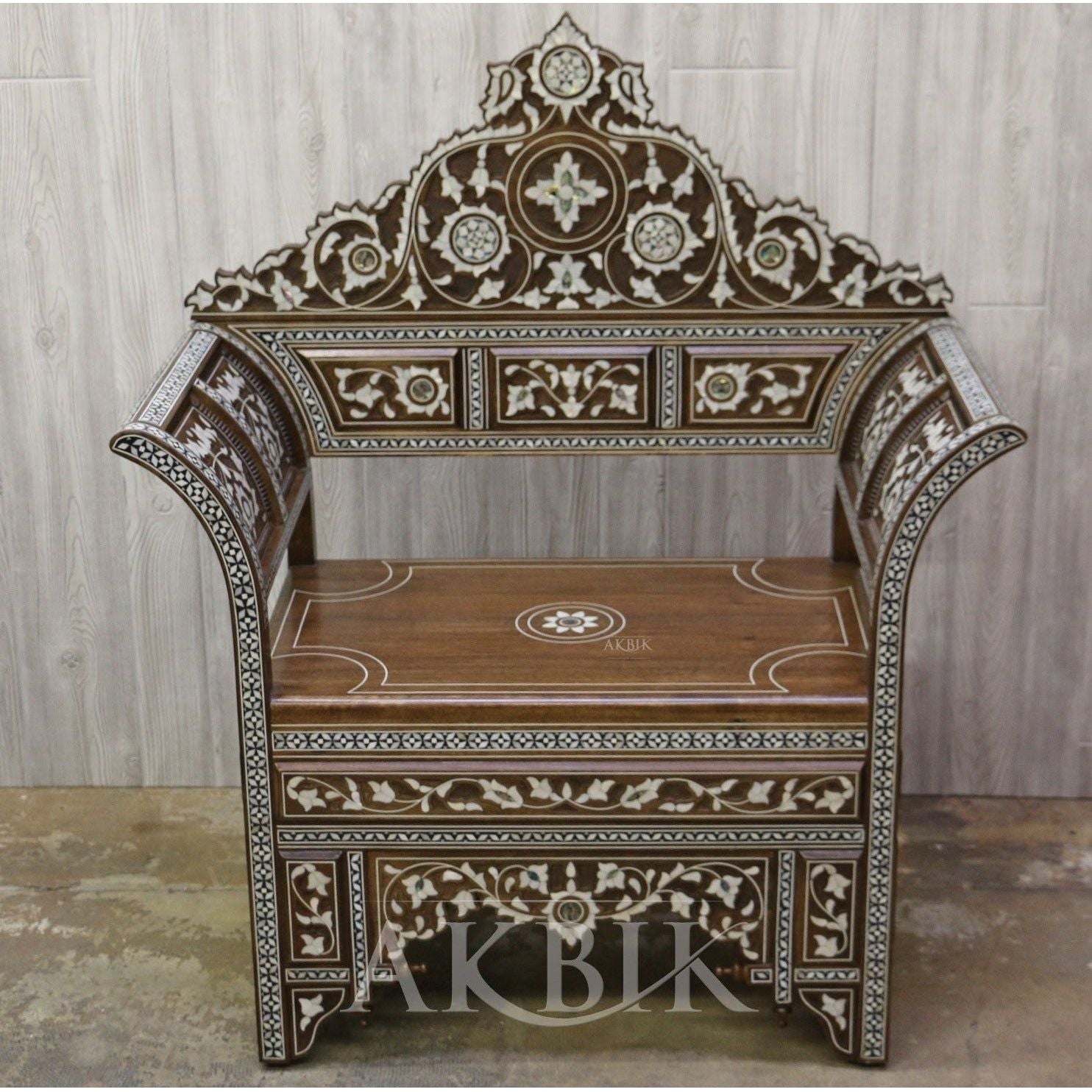 TULIP OF PEARLS LEVANTINE CHAIR - AKBIK Furniture & Design