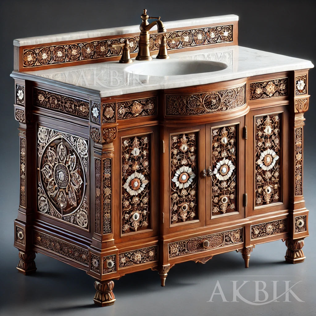 Refined Syrian-Style Sink Vanity – Concept Design