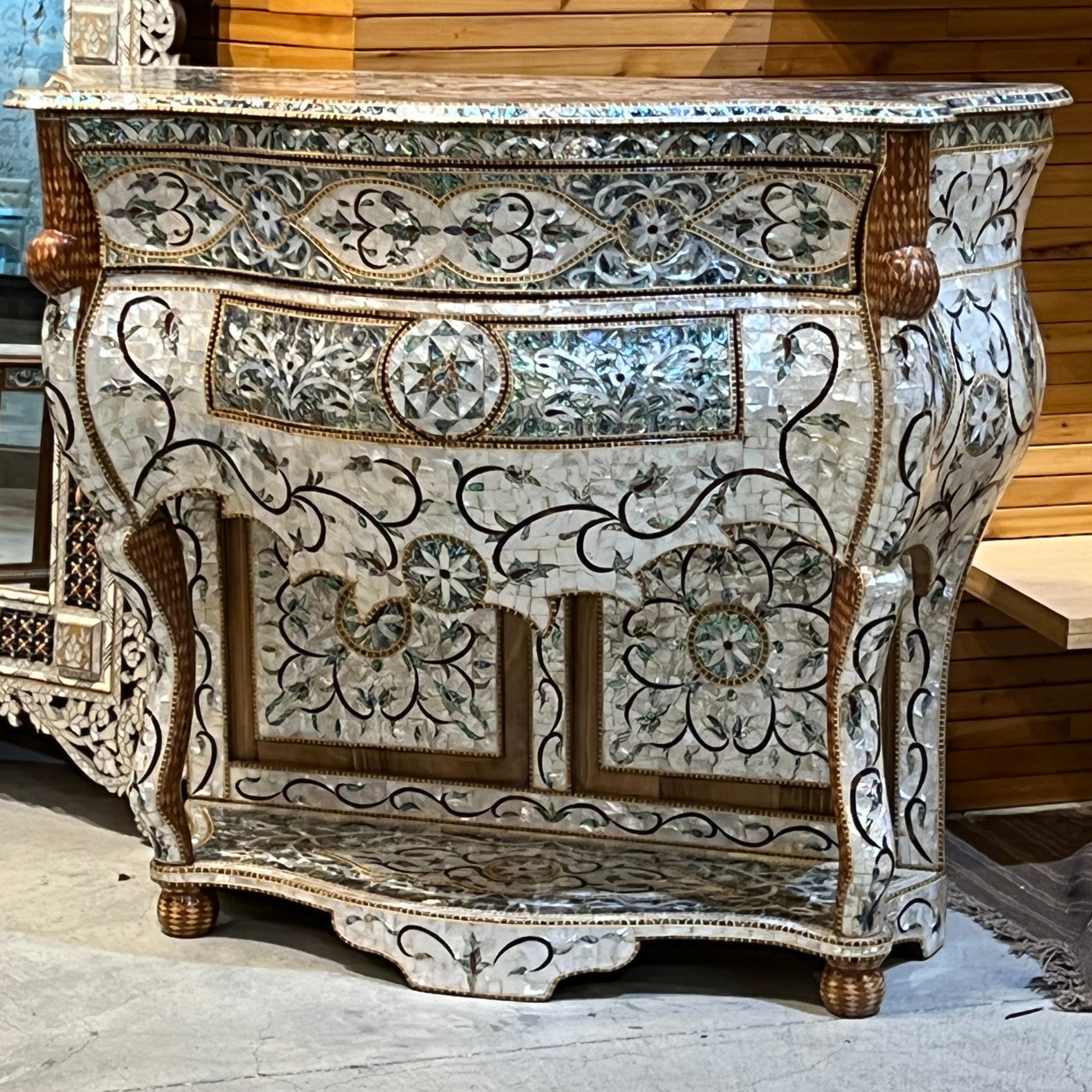 Viridian - Abalone & Mother of Pearl inlay Console – Akbik