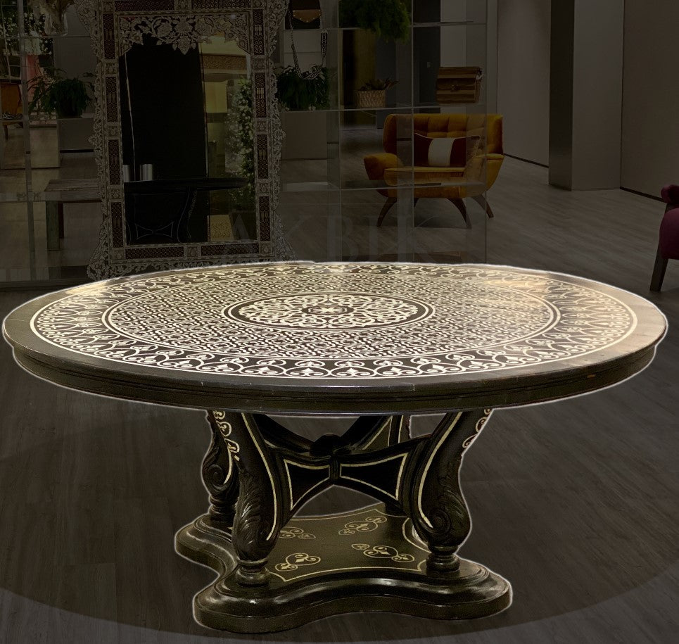 Mother Of Pearl Dining Table - Galaxie Noire Design