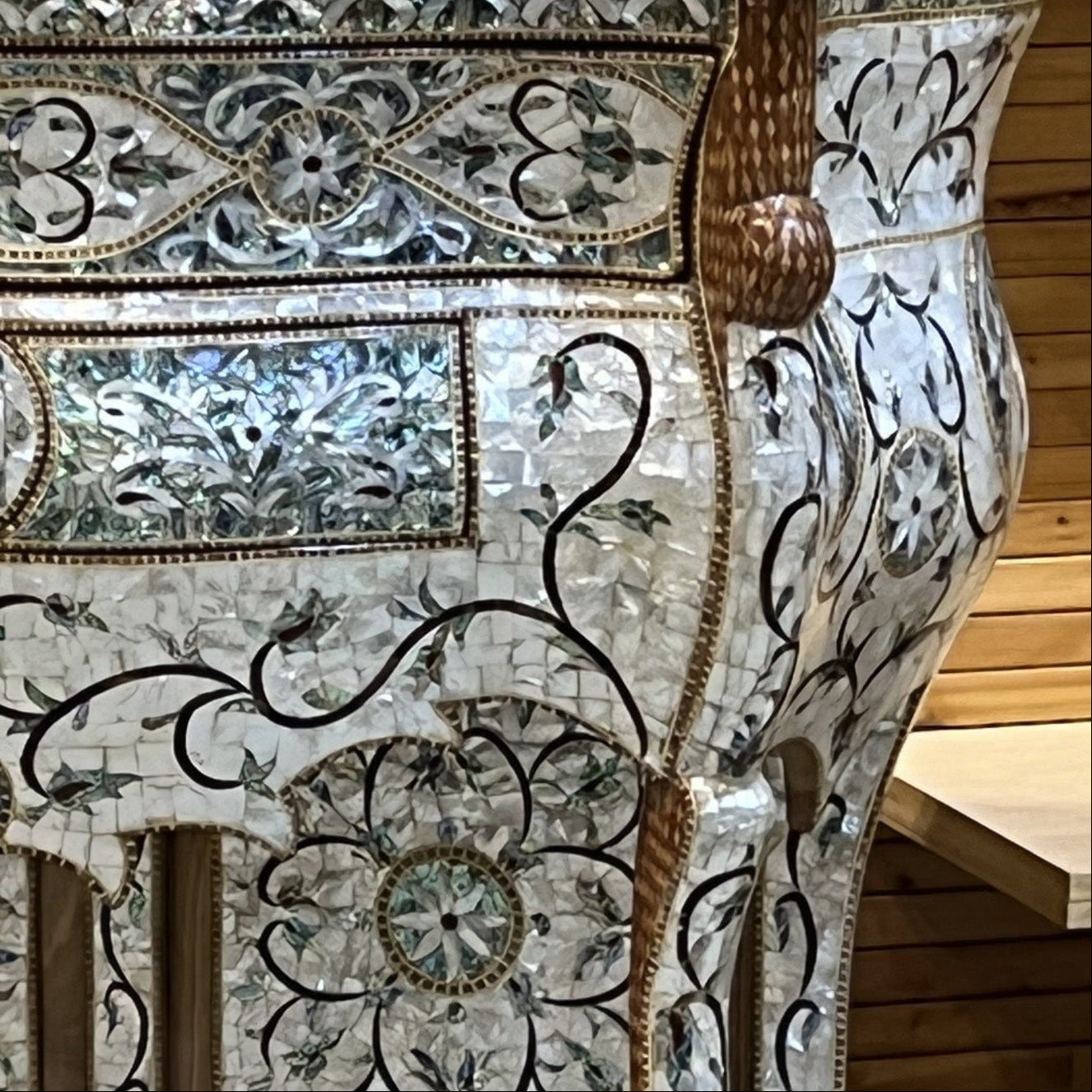 Viridian - Bathroom Vanity Inlaid with Abalone & Mother of Pearl