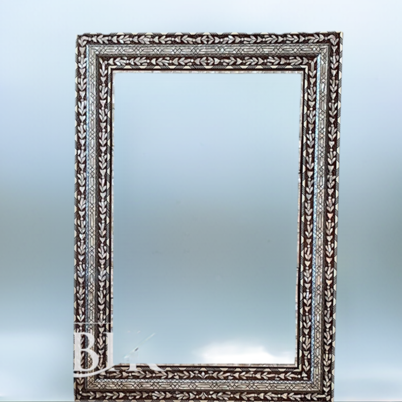 "Moonlit Reflections" Mother Of Pearl Mirror