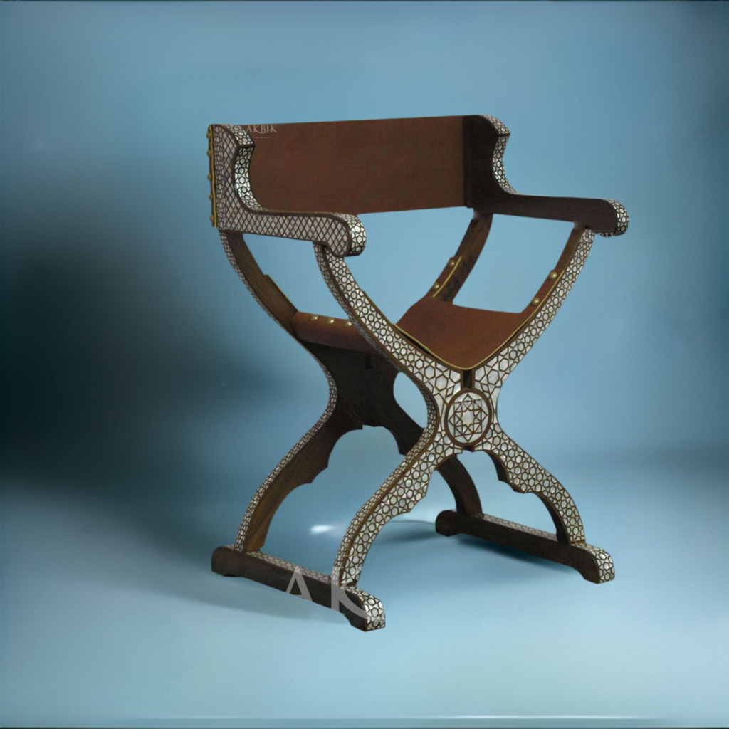Andalusian Chair Inlaid With Mother of Pearl