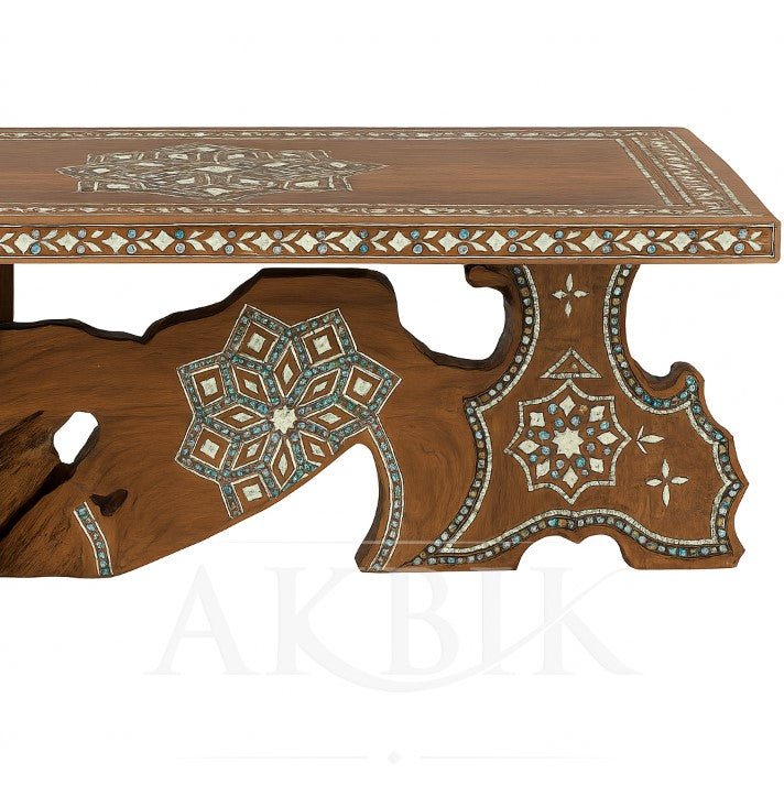 Andalusian Root - Mother-of-Pearl & Abalone Inlaid Coffee Table – Akbik ...