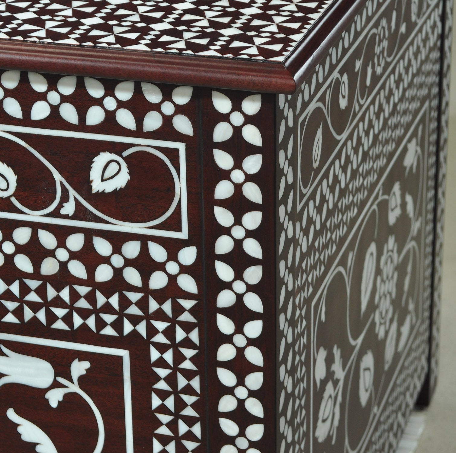 Wardeh Marquetry Side Table