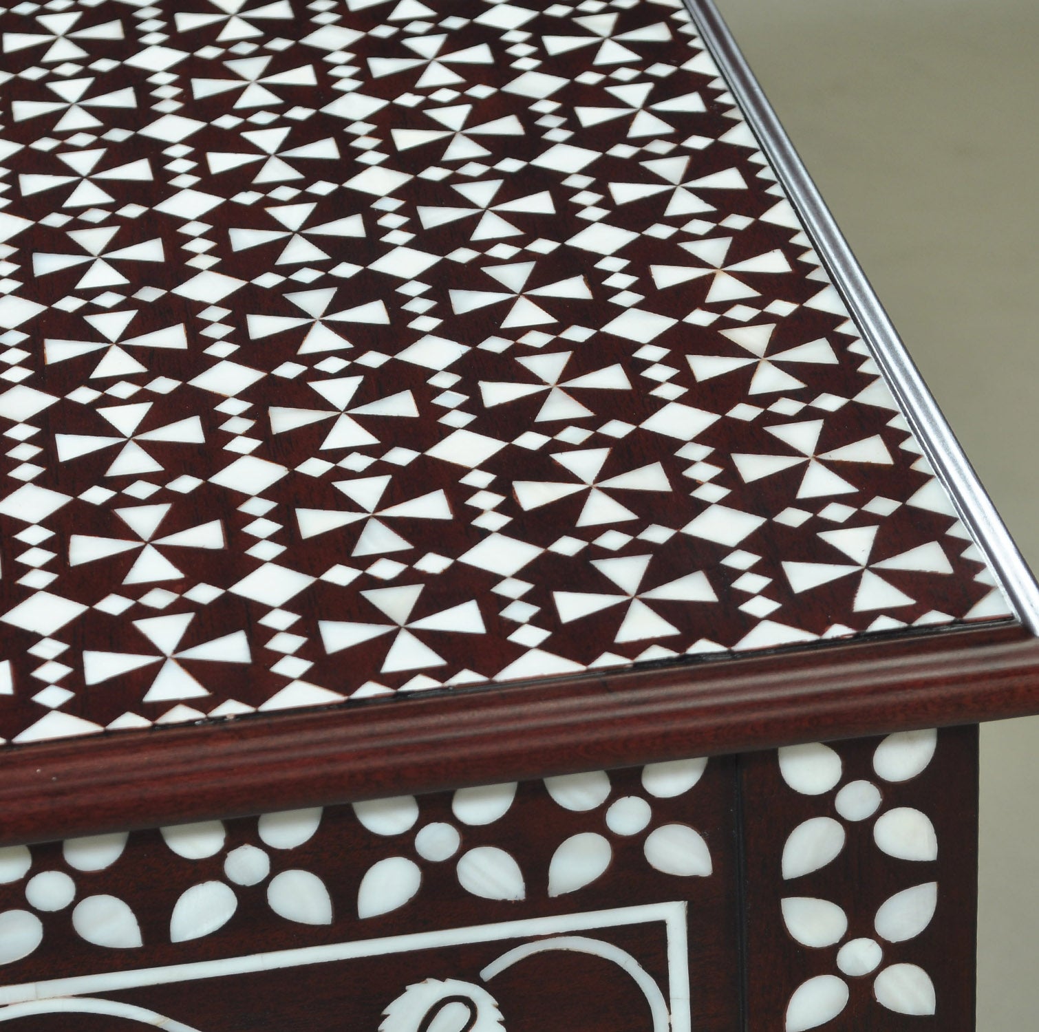 Wardeh Marquetry Side Table