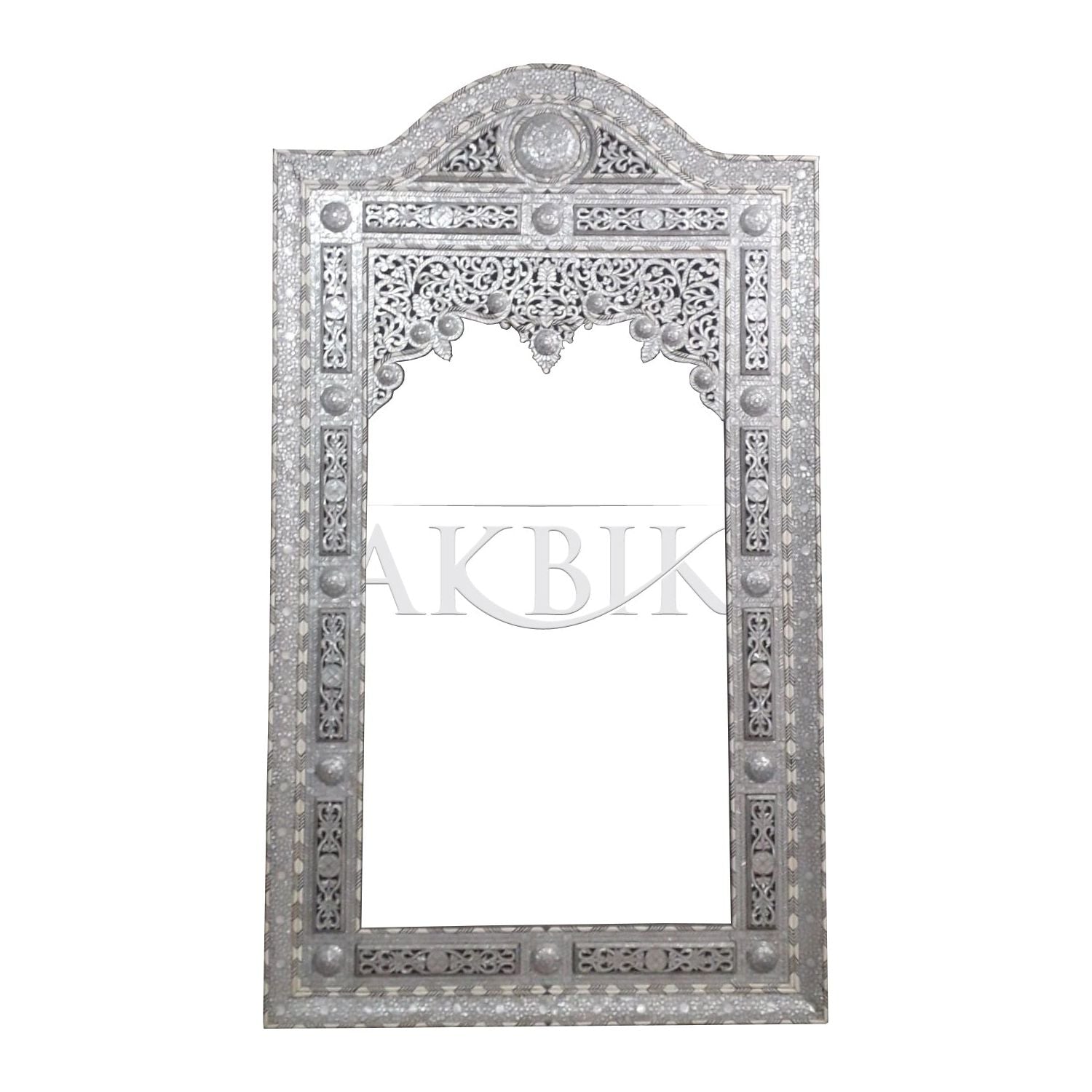 Levantine Fully Inlaid Mirror with Mother of Pearl.