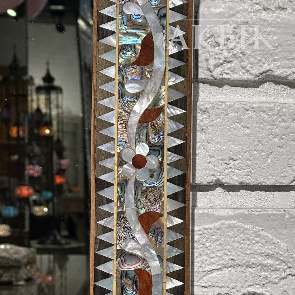 Abalone Aura Mirror With Mother Of Pearl Vibe - AKBIK Furniture & Design
