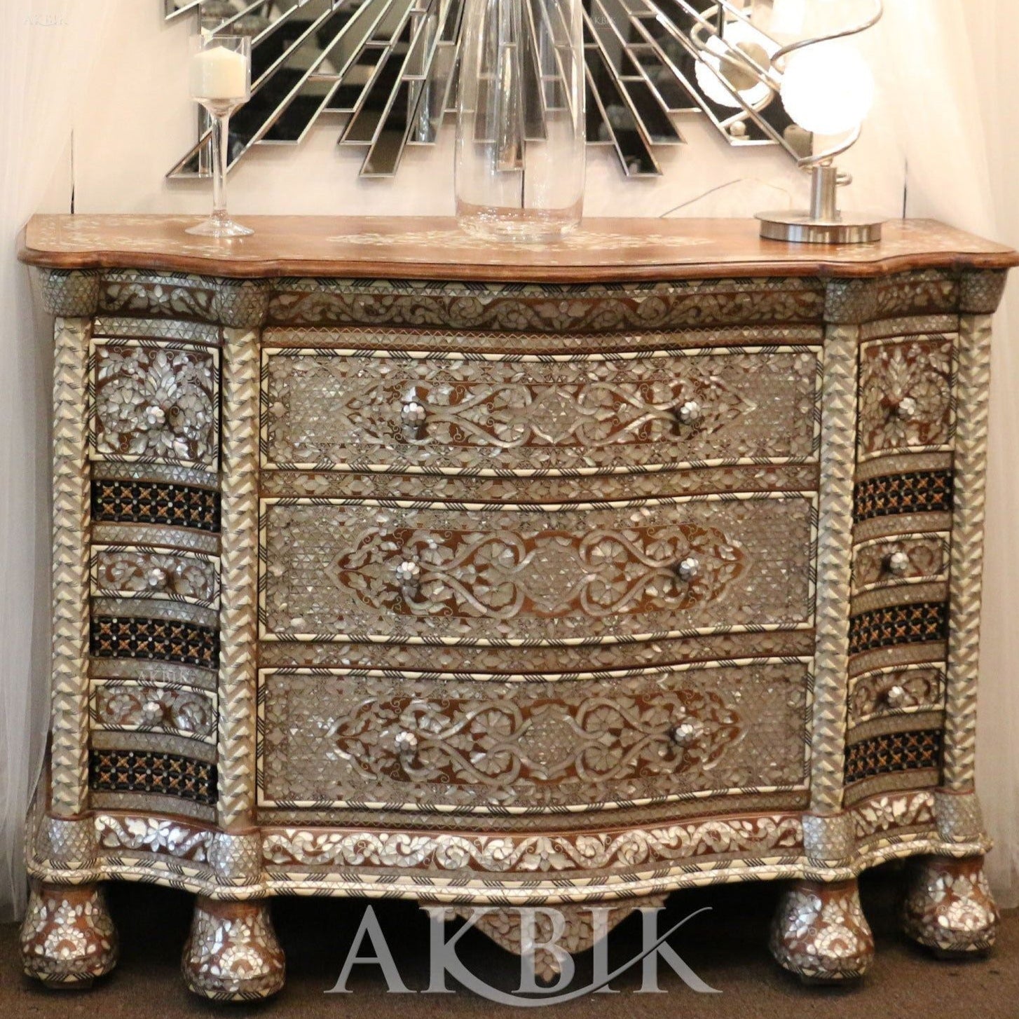 Abundance Of Mother Of Pearl Chest Of Drawers - AKBIK Furniture & Design
