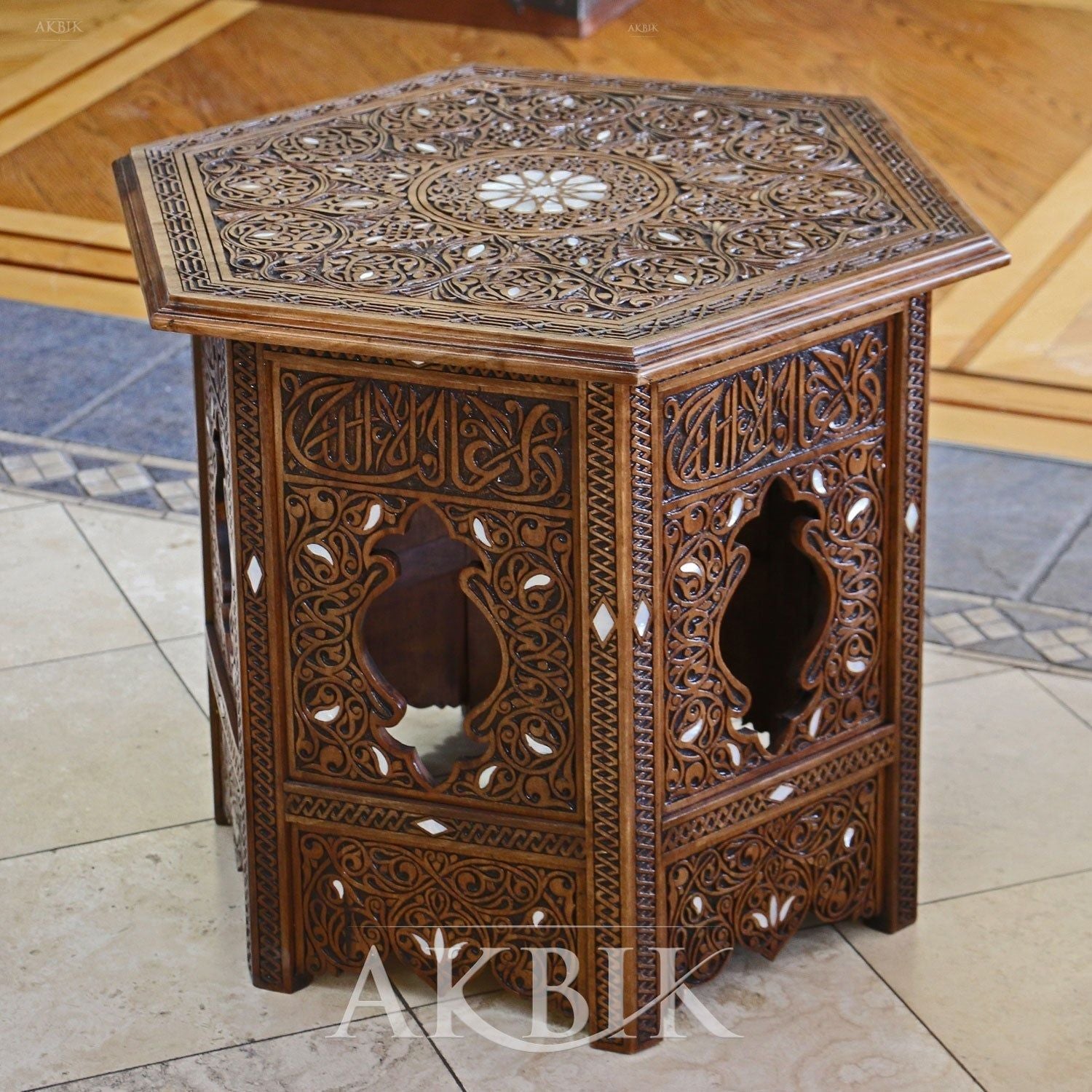 ANCIENT REVIVAL SIDE TABLE - AKBIK Furniture & Design