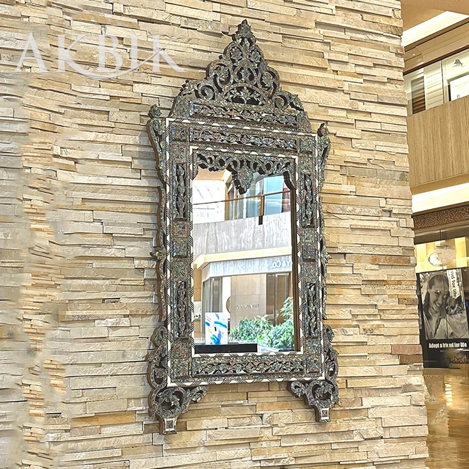 Aura of The Sea Abalone Mirror - AKBIK Furniture & Design