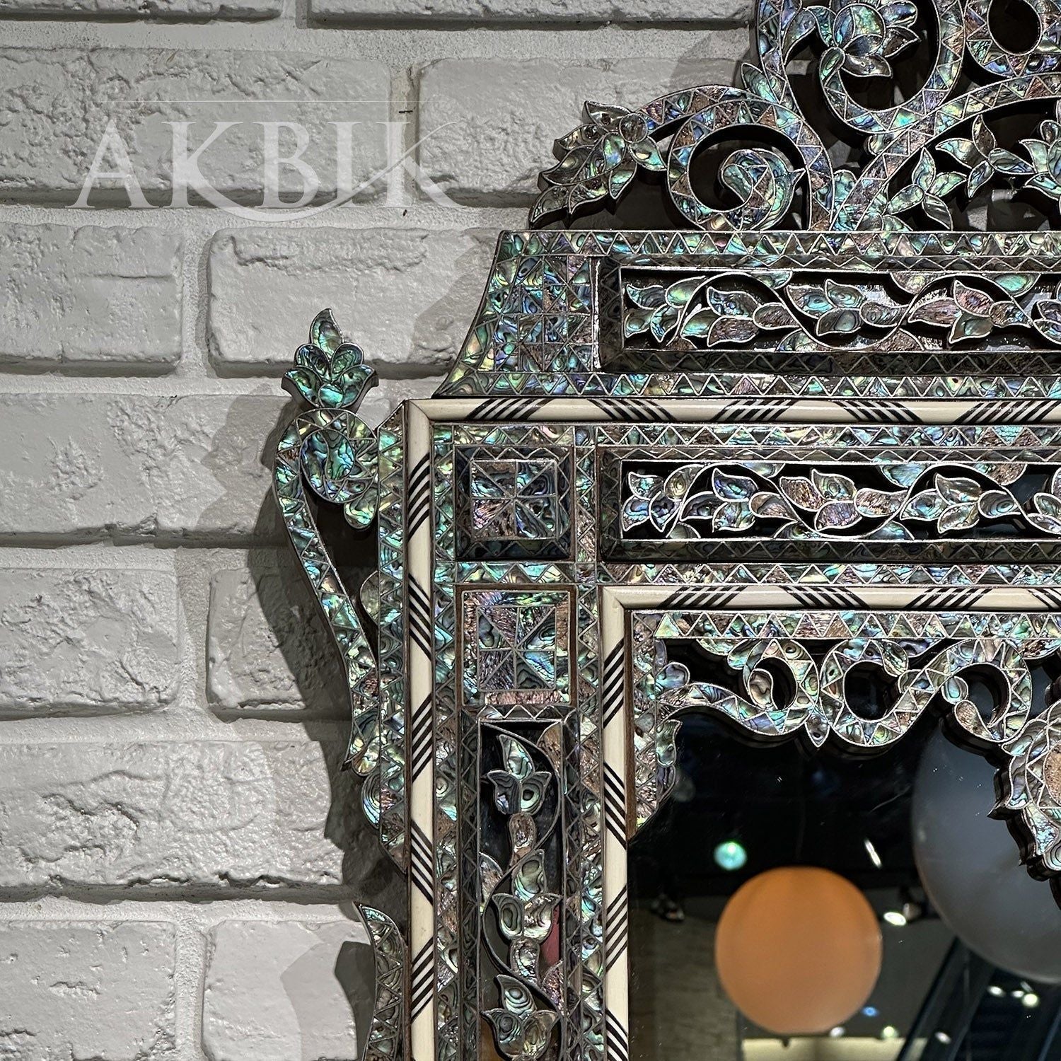 Aura of The Sea Abalone Mirror - AKBIK Furniture & Design