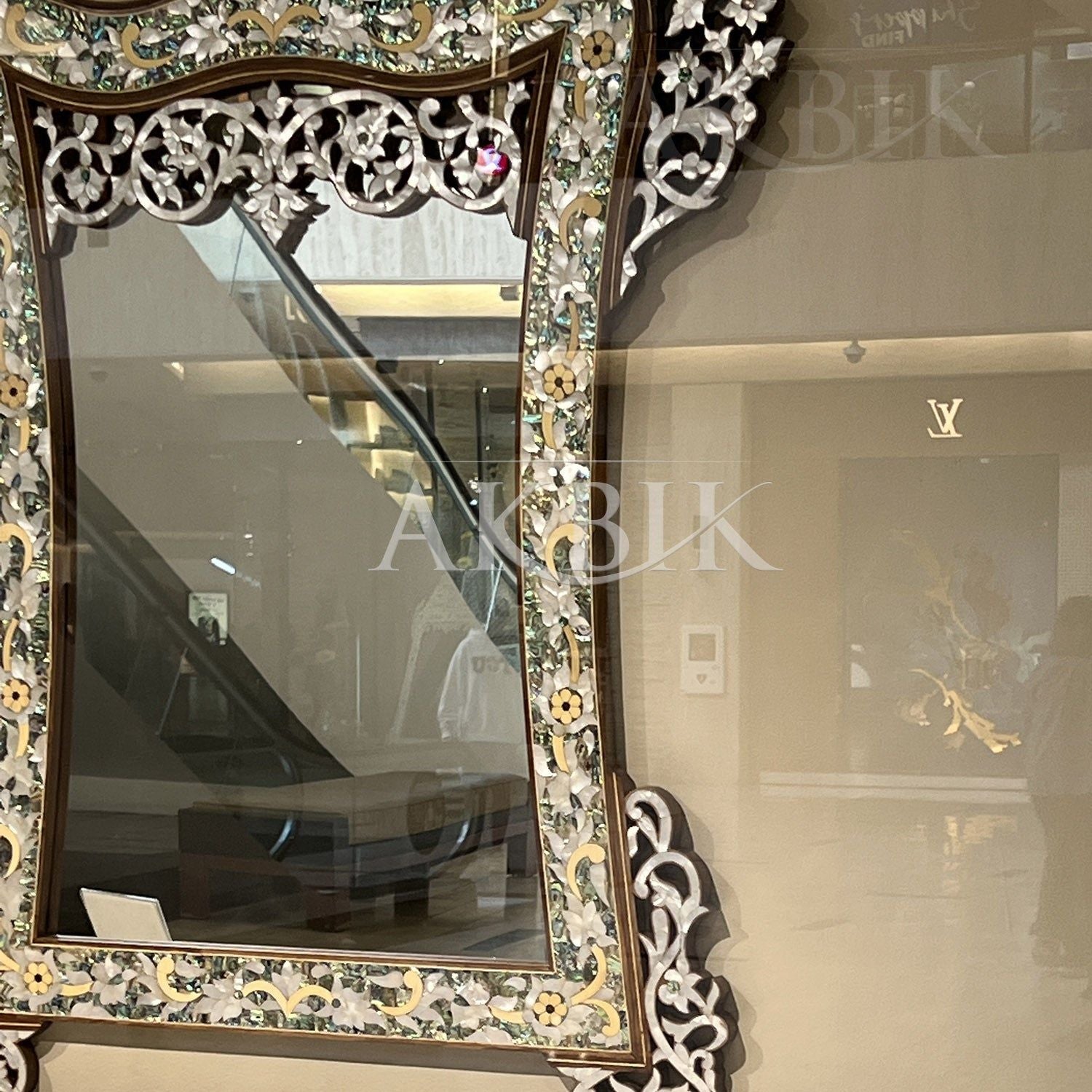 Aya Abalone and Mother Of Pearl Mirror - AKBIK Furniture & Design