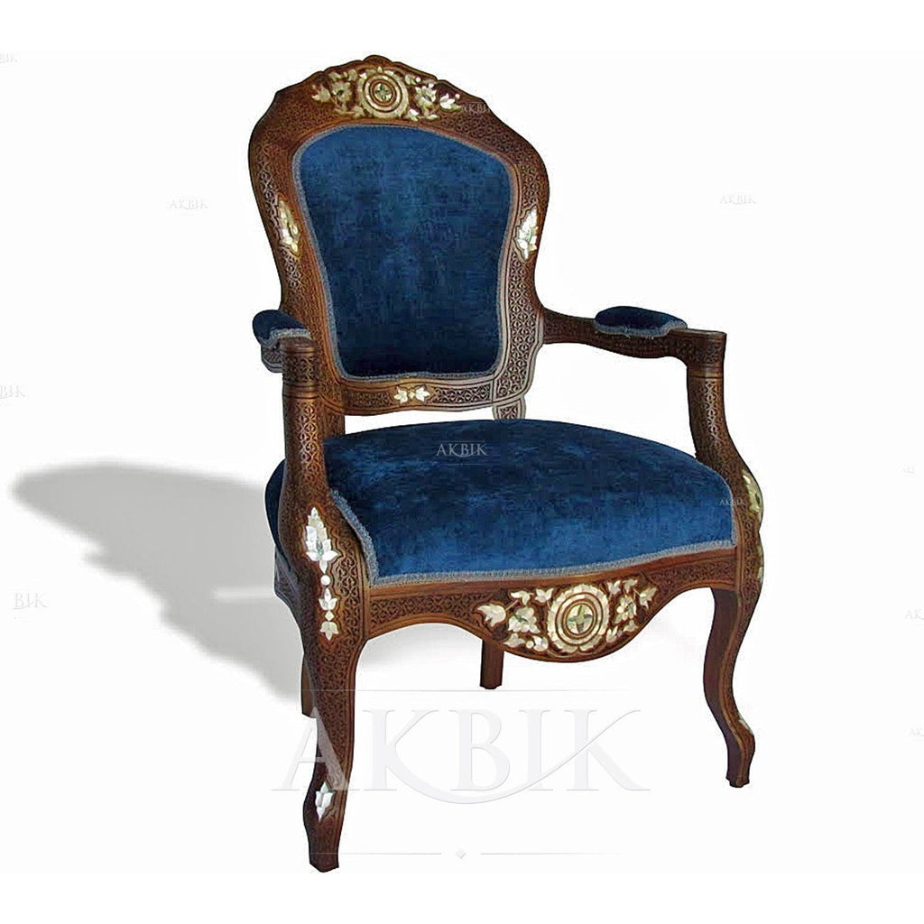 Cerulean Levantine Arm Chair - AKBIK Furniture & Design