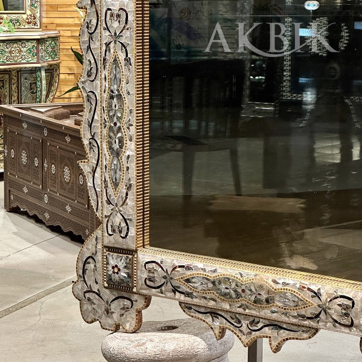 Eastern Accent Abalone Mirror - AKBIK Furniture & Design