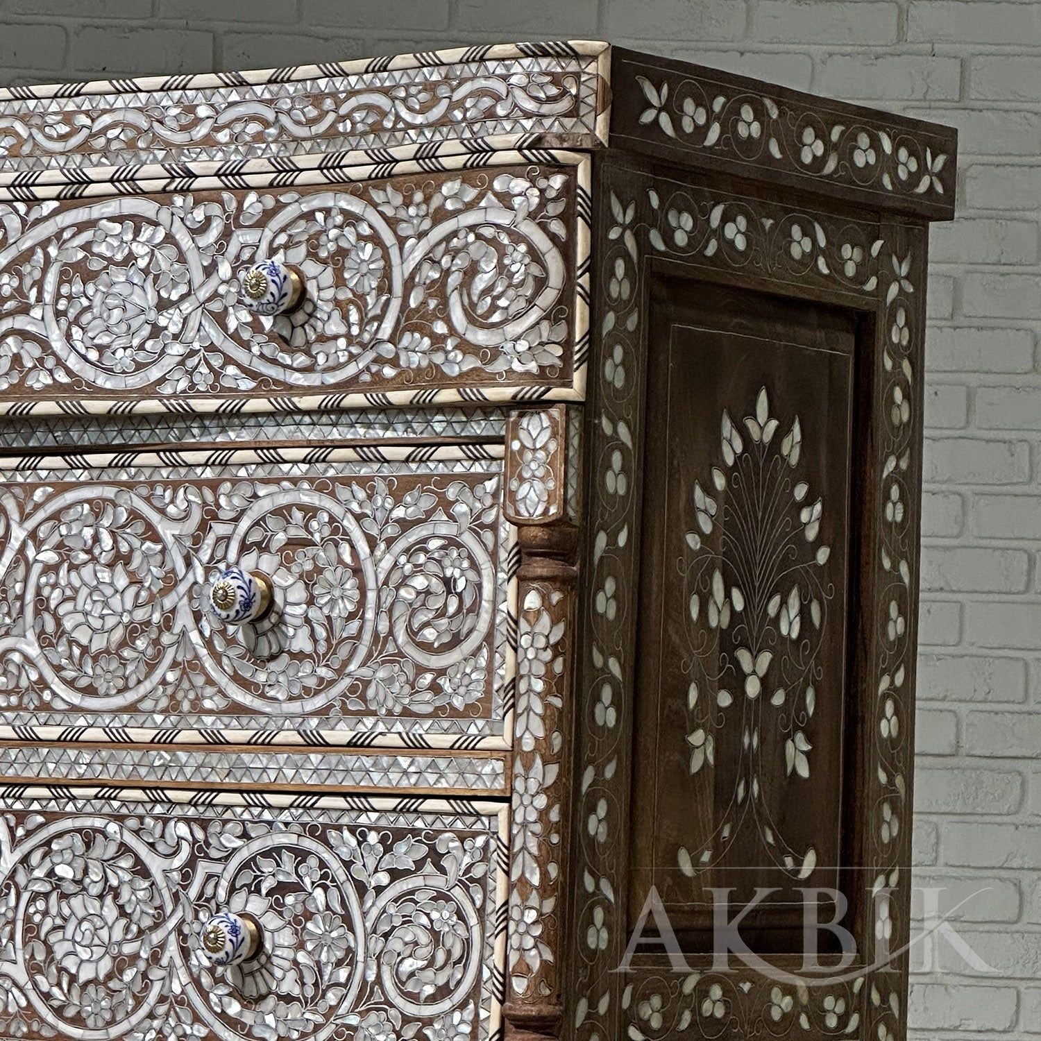 Elevating Mother of Pearl Bridal Chest of Drawers - AKBIK Furniture & Design
