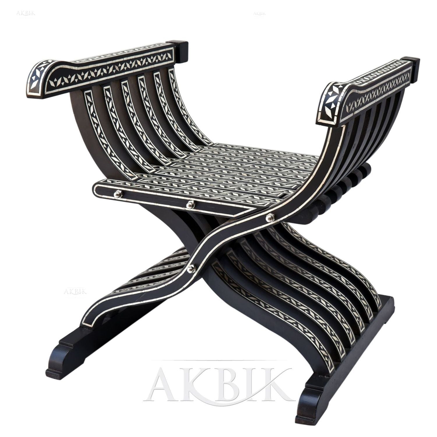 Italian Renaissance Style Chair With Levantine Essence - AKBIK Furniture & Design