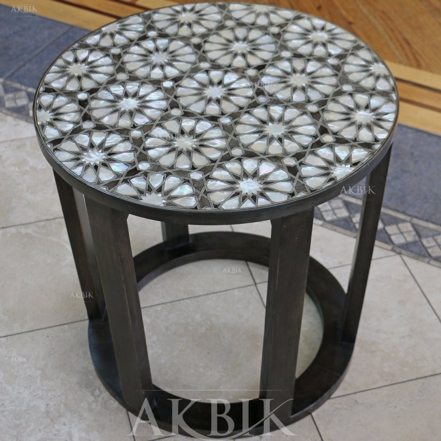 LAKE OF LILIES SIDE TABLE - AKBIK Furniture & Design