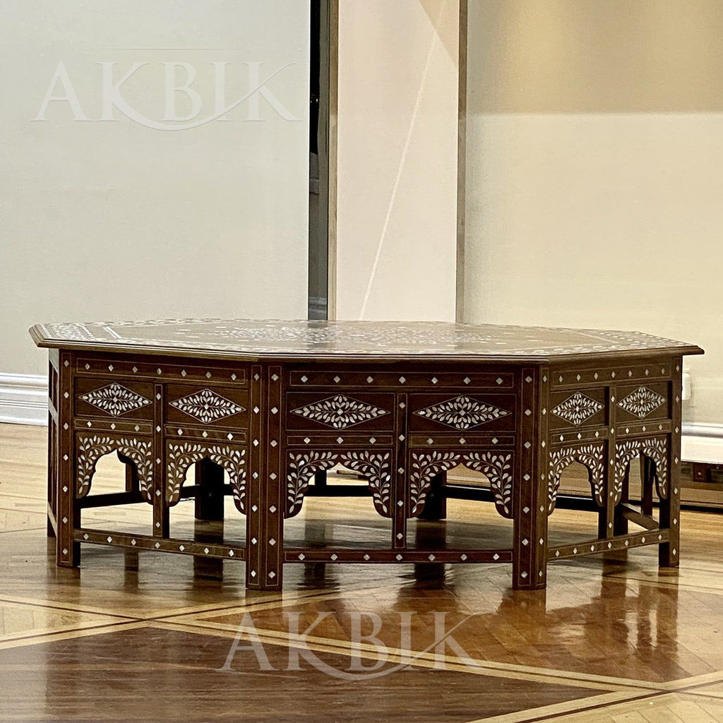Margareta Inlaid Coffee Table - AKBIK Furniture & Design