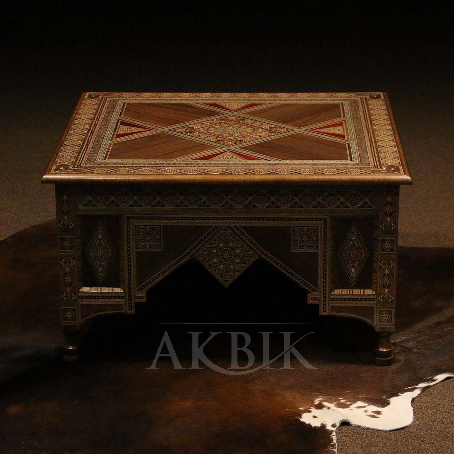 MELODY MARQUETRY TABLE - AKBIK Furniture & Design