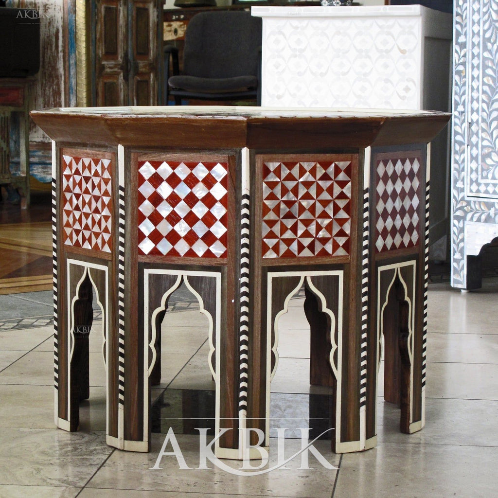 MOROCCAN STARS STYLE PALACE SIZE SIDE TABLE - AKBIK Furniture & Design