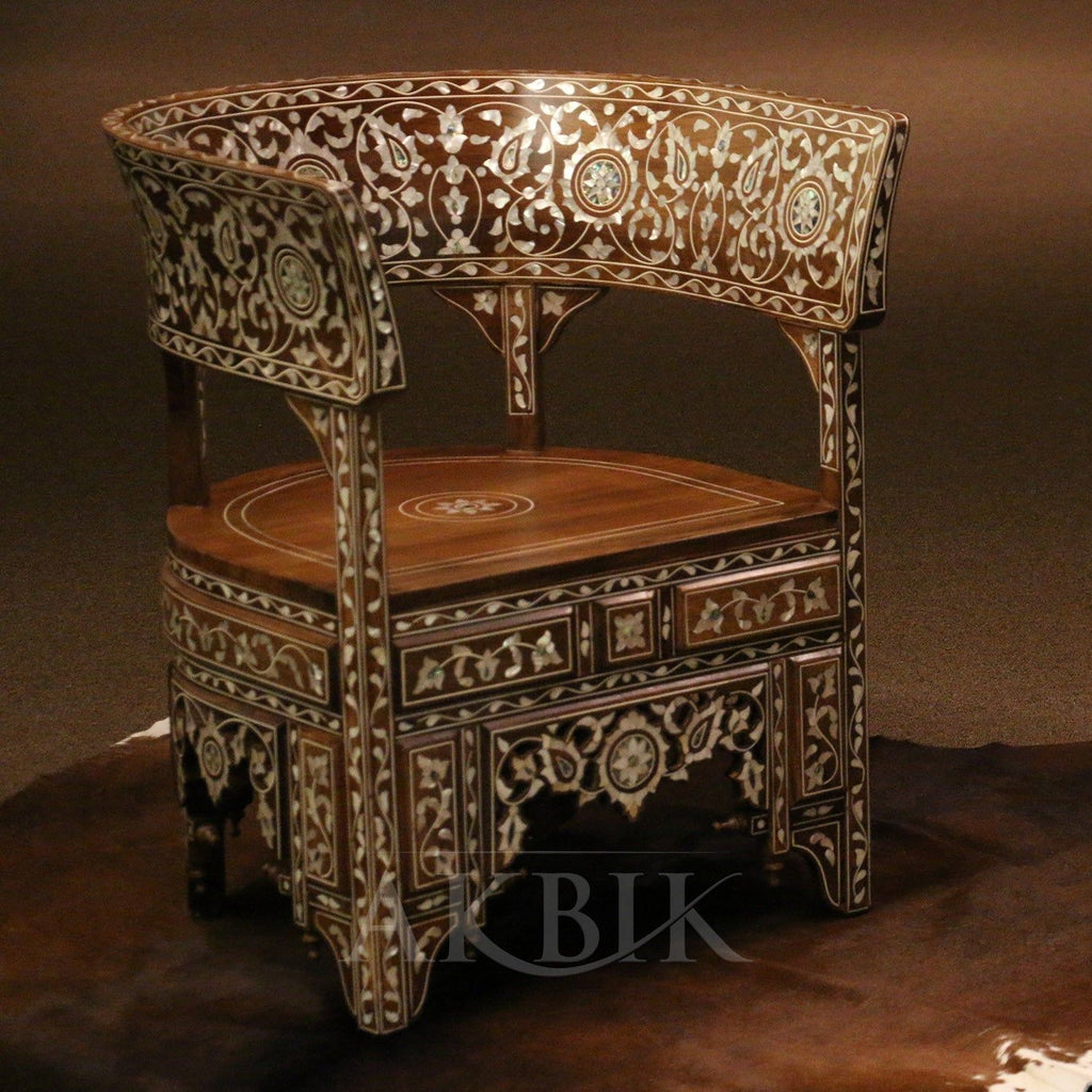 MOTHER OF PEARL CHAIR - AKBIK Furniture & Design