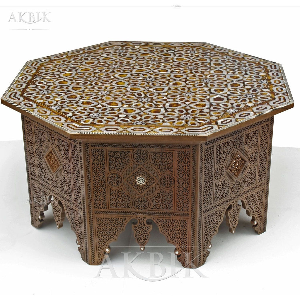 MOTHER OF PEARL LEVANTINE COFFEE TABLE - AKBIK Furniture & Design