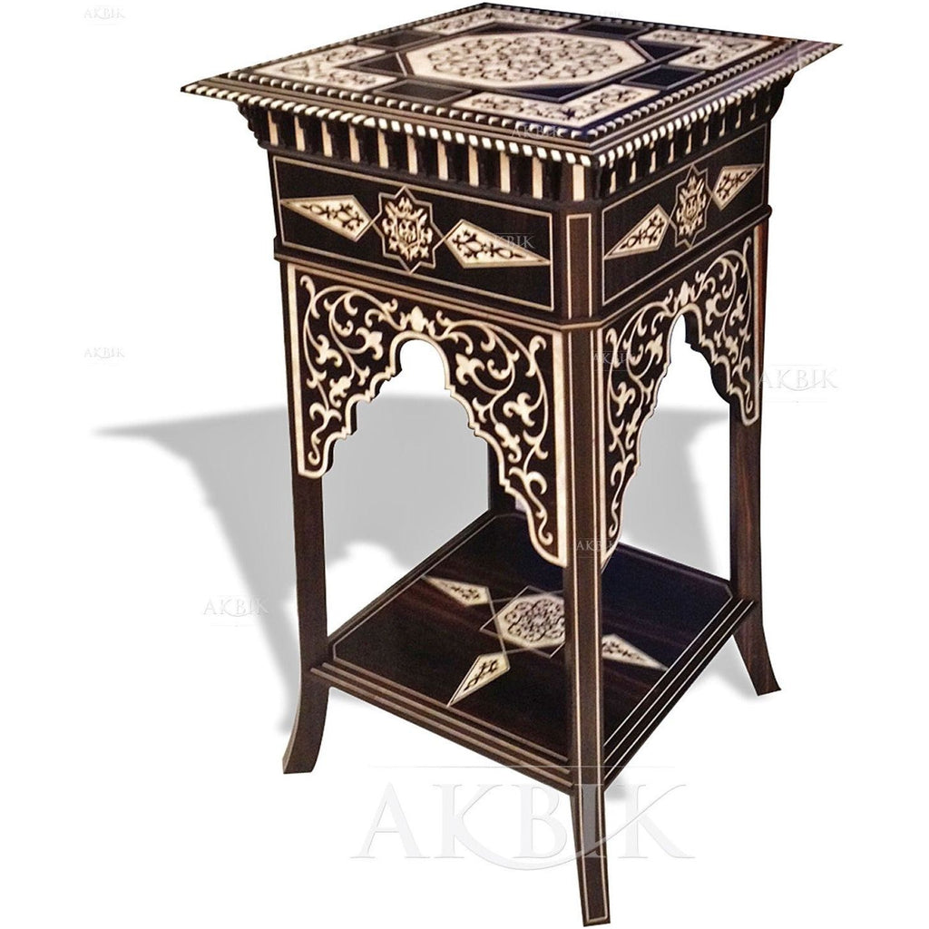 MOTHER OF PEARL TALL TABLE - AKBIK Furniture & Design