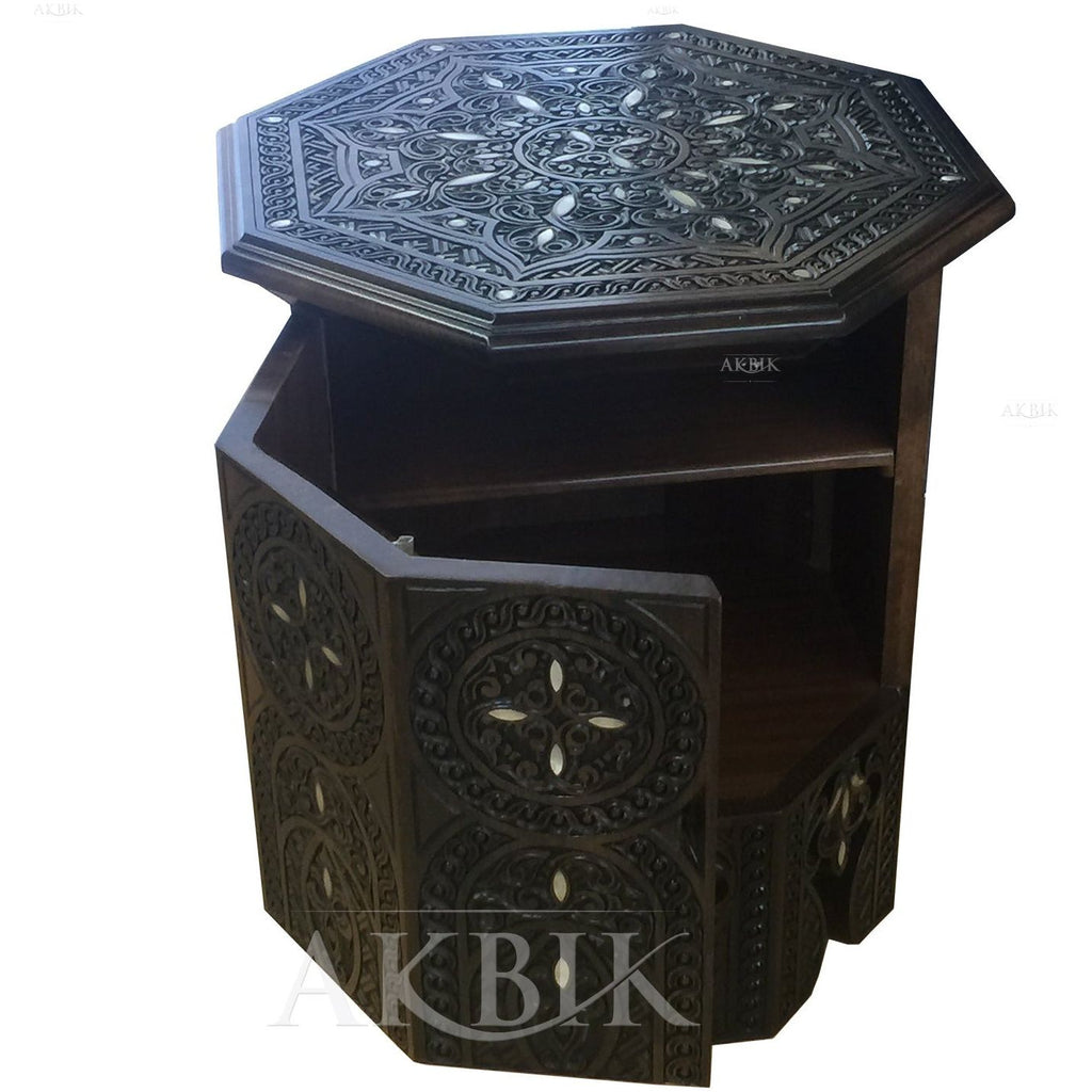 Octagon Nightstand, Side-Table - AKBIK Furniture & Design