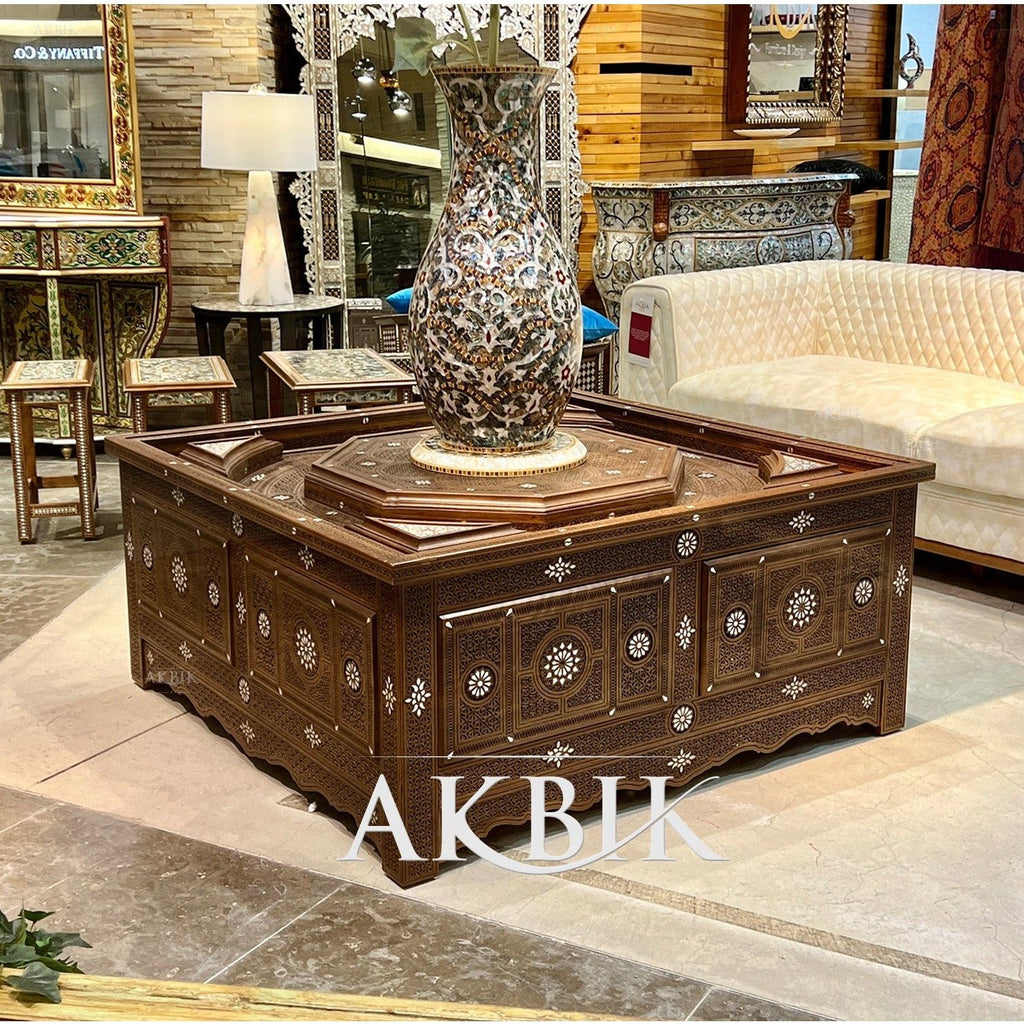 Palatial Levantine Style Coffee Table - AKBIK Furniture & Design
