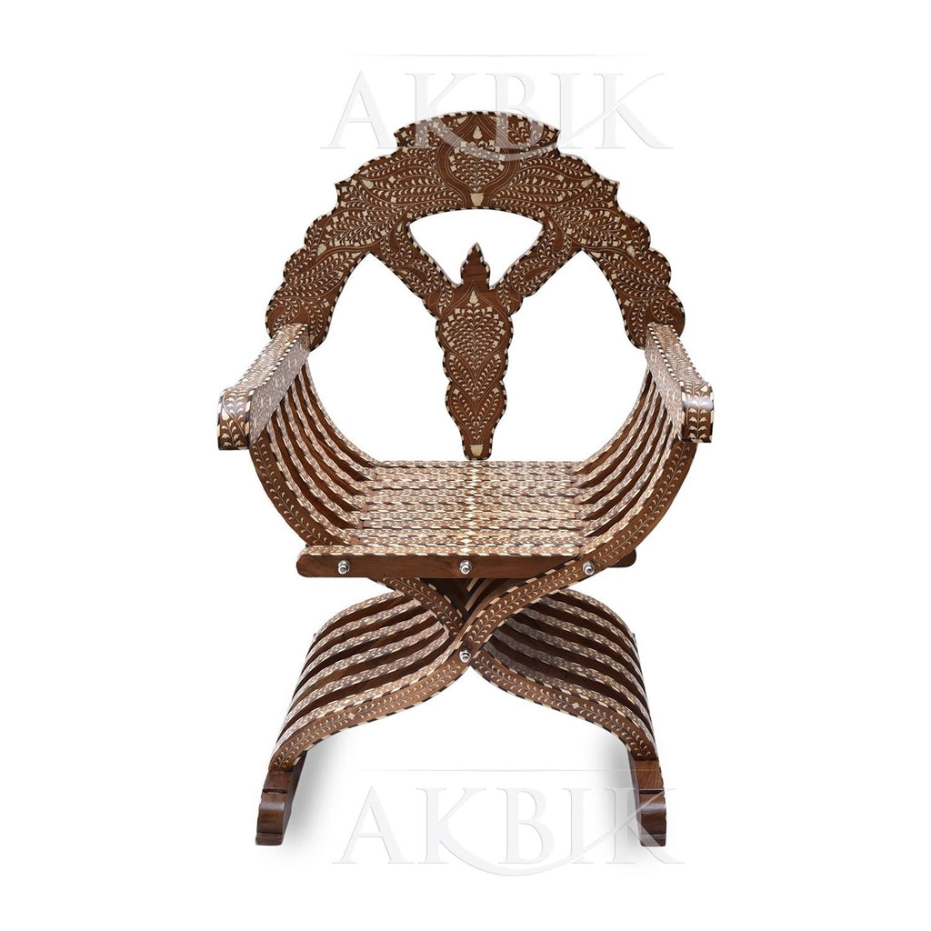 SAVONAROLA CARVED CHAIR - AKBIK Furniture & Design
