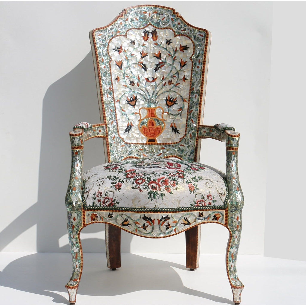 Sea Mystery Abalone Arm Chair - AKBIK Furniture & Design