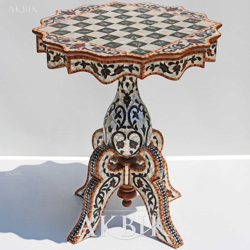 SPIRITED MATCH CHESS-SIDE TABLE - AKBIK Furniture & Design