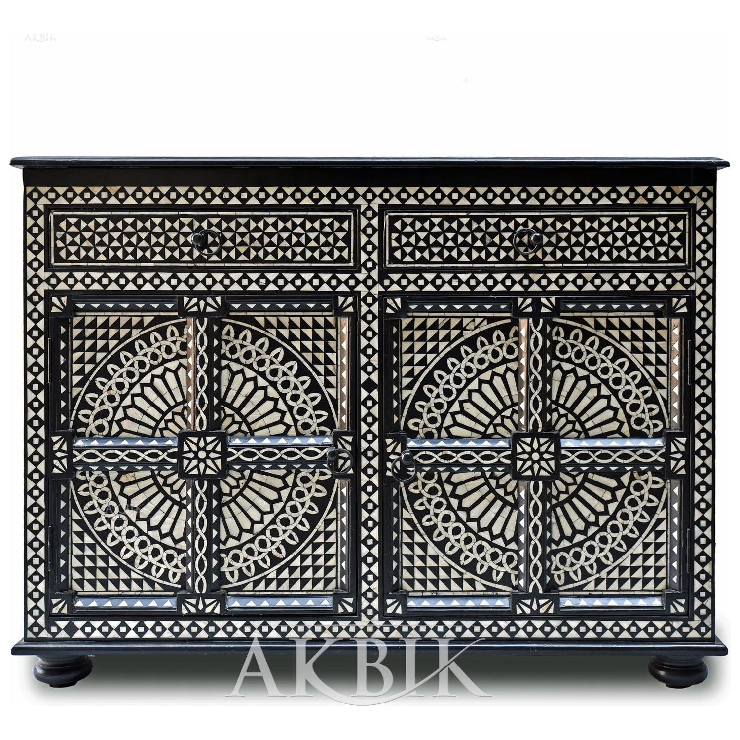 Cabinet inlaid with decorative mother of pearl - AKBIK Furniture & Design