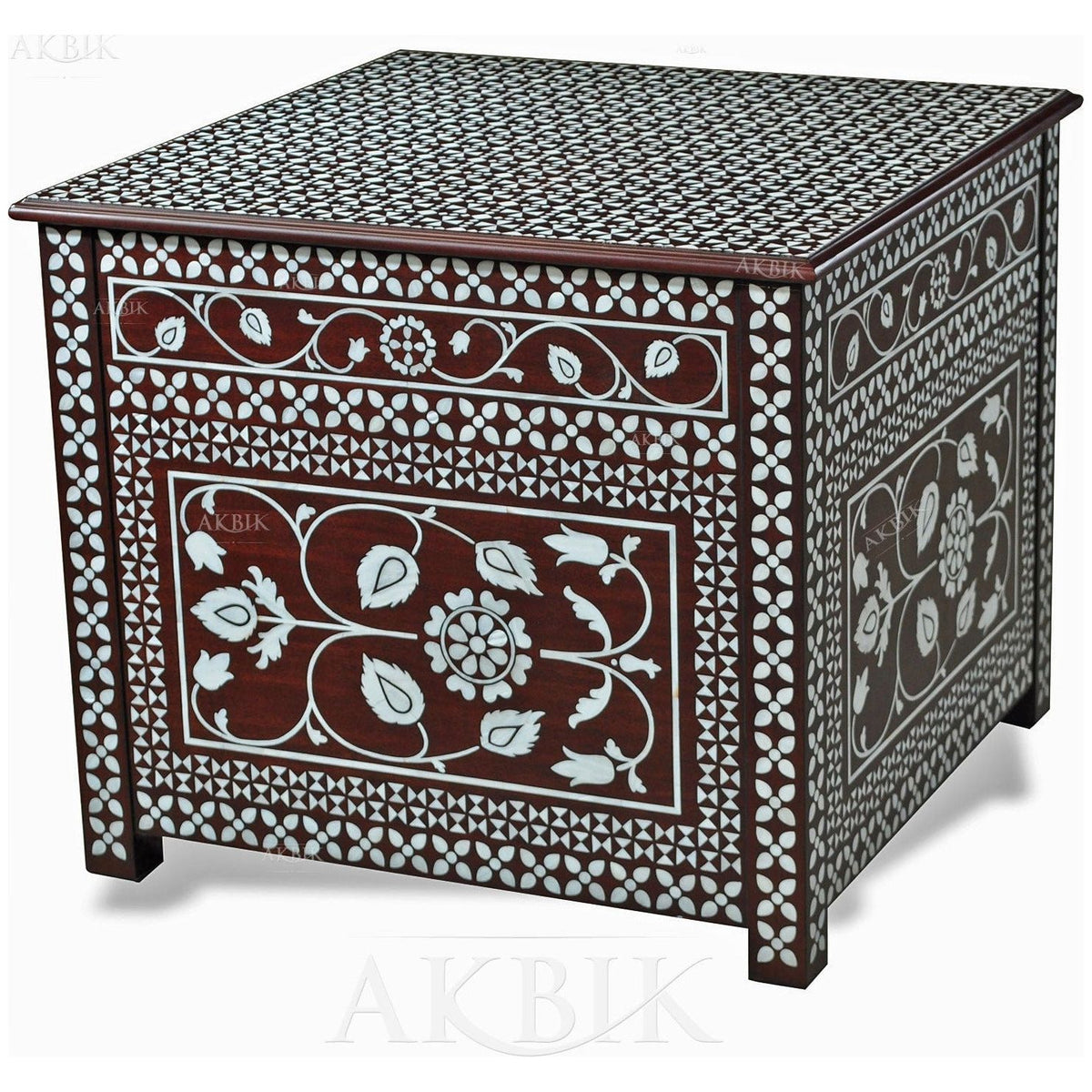 Wardeh Mother of Pearl Side Table – Akbik Furniture & Design